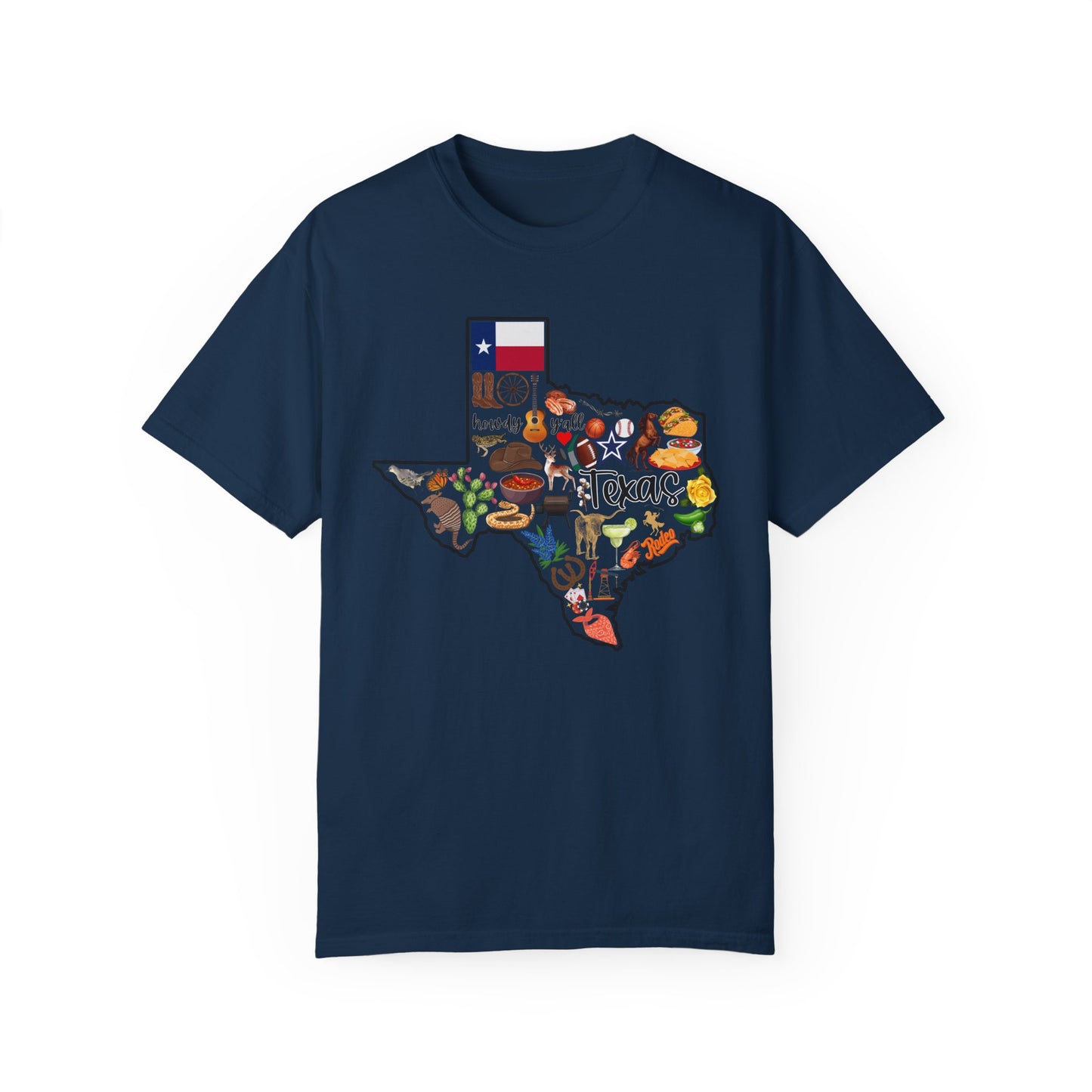 Beautiful State of Texas - Comfort Colors Shirt
