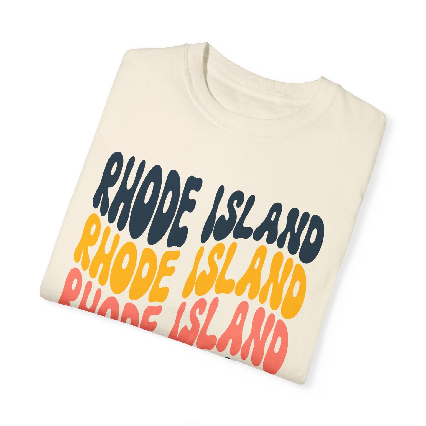 Retro Rhode Island - Comfort Colors Shirt