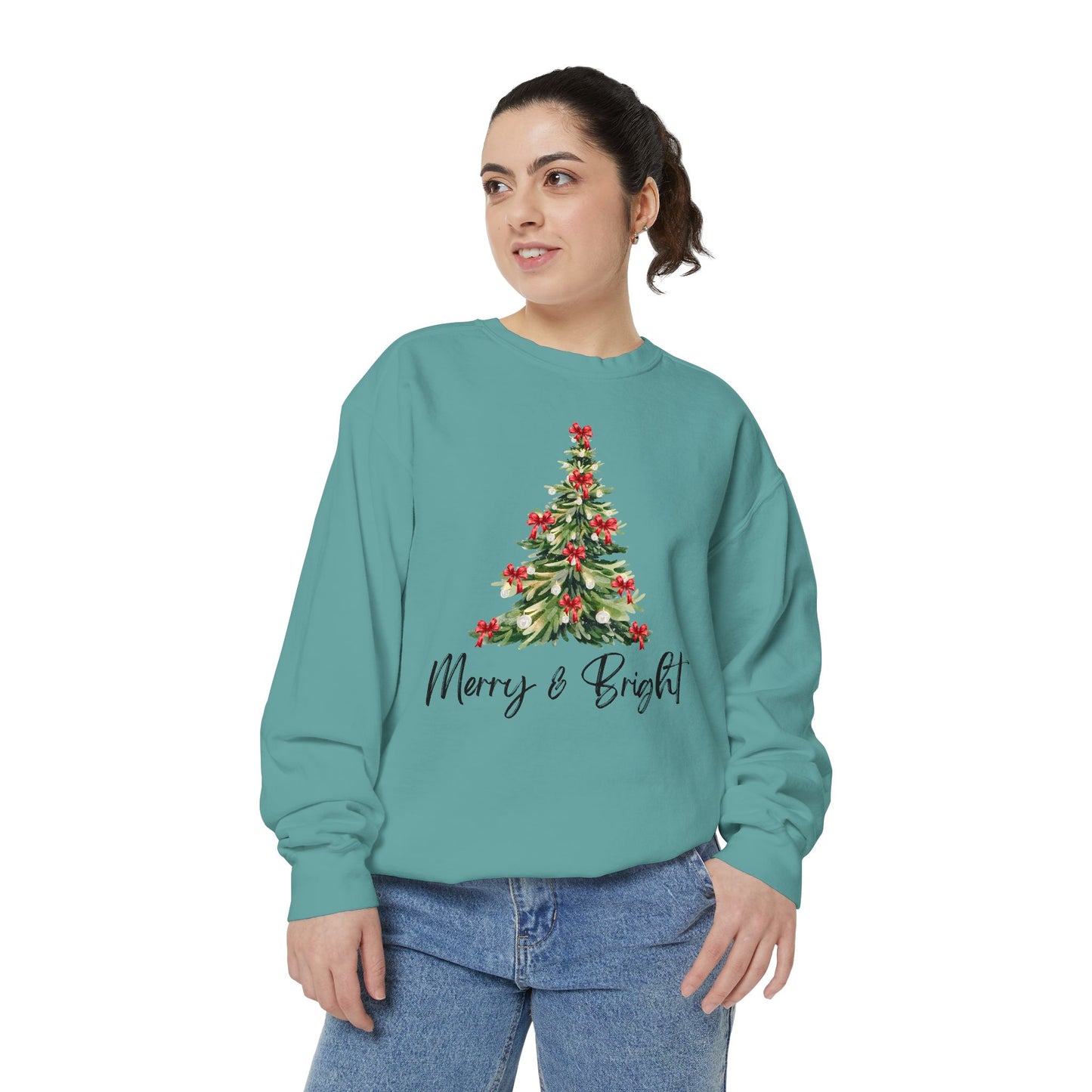 Merry & Bright - Comfort Colors Sweatshirt