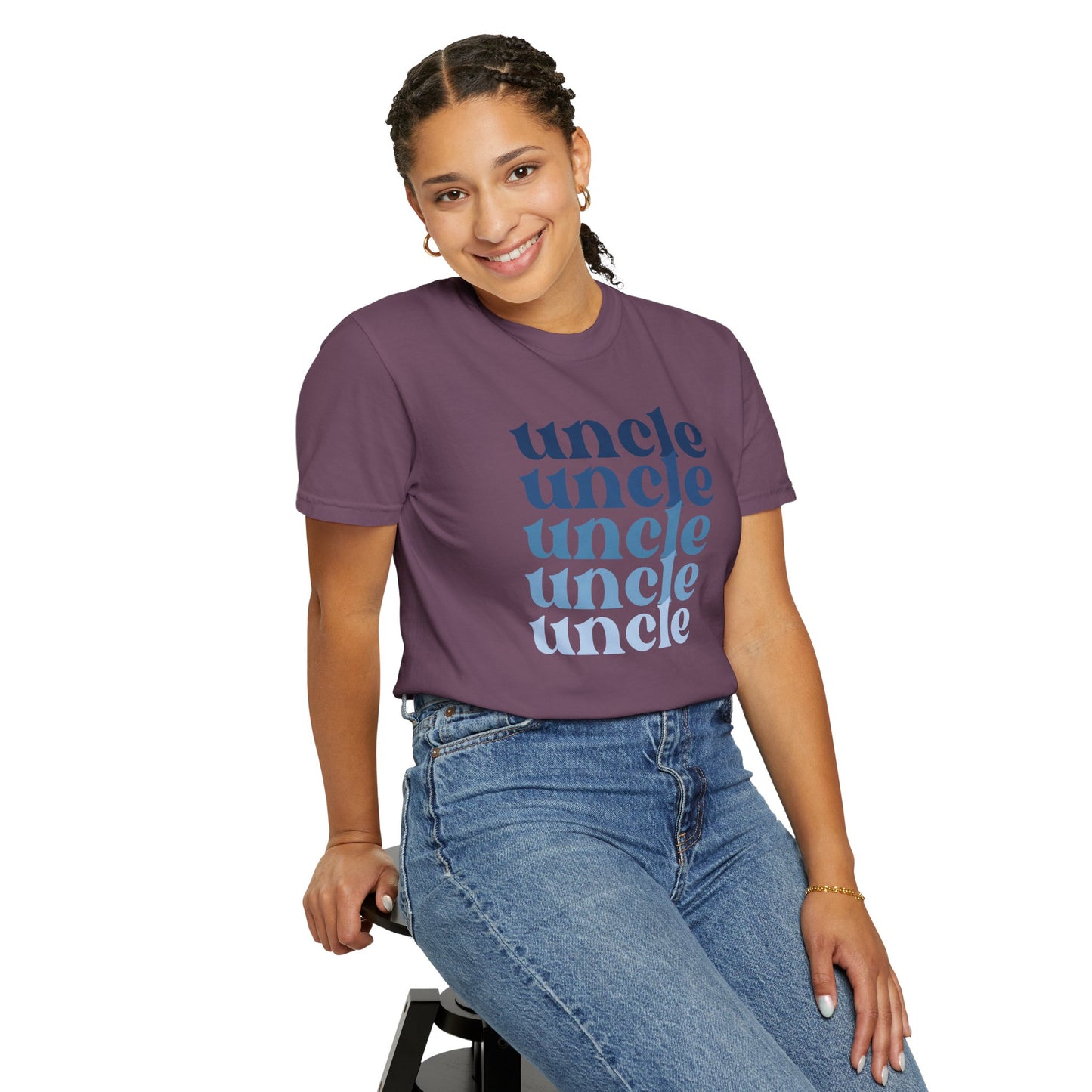 Uncle (Blue) - Comfort Colors Shirt