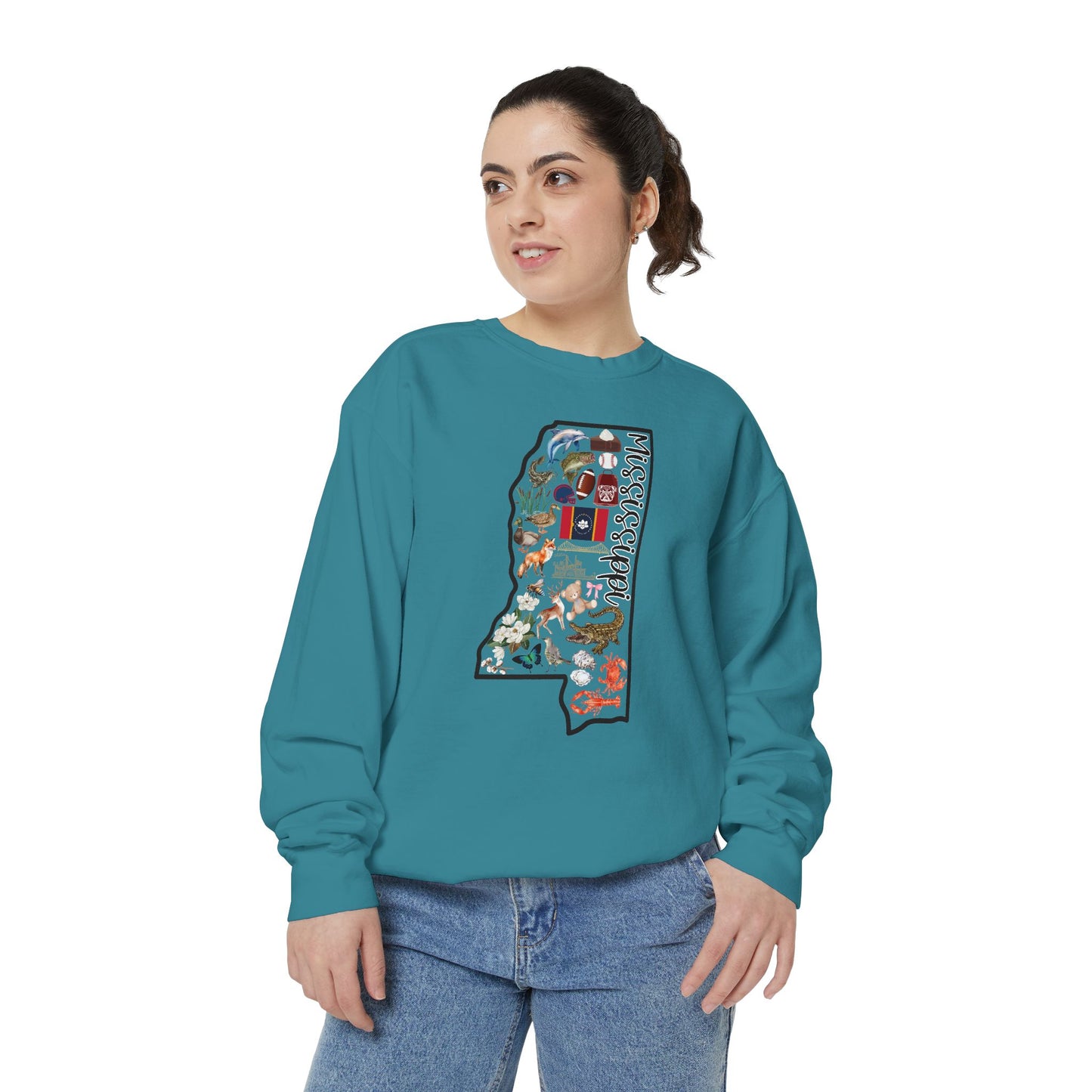 Beautiful State of Mississippi - Comfort Colors Sweatshirt
