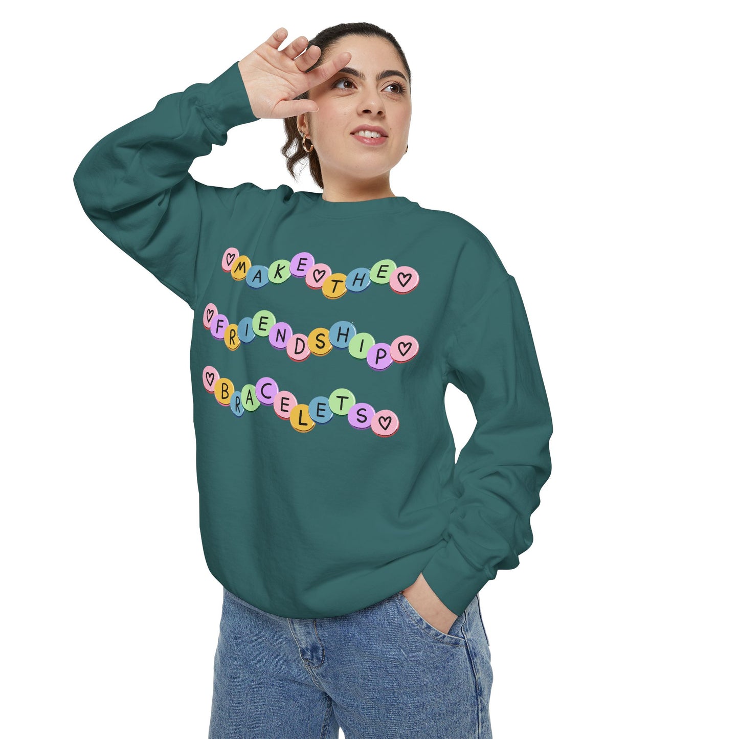 Make The Friendship Bracelets - Comfort Colors Sweatshirt