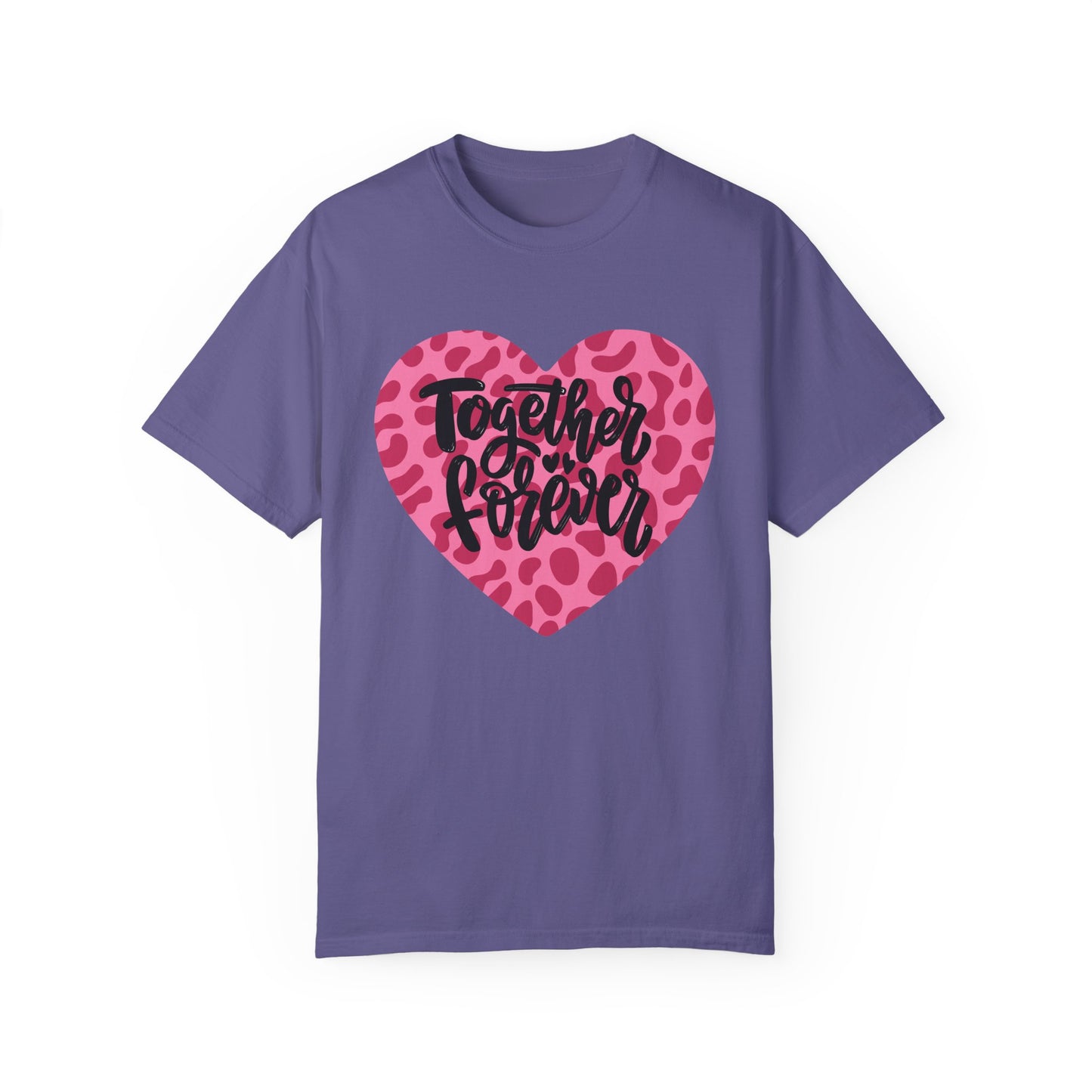 Together Forever Cheetah Heart - Comfort Colors Shirt