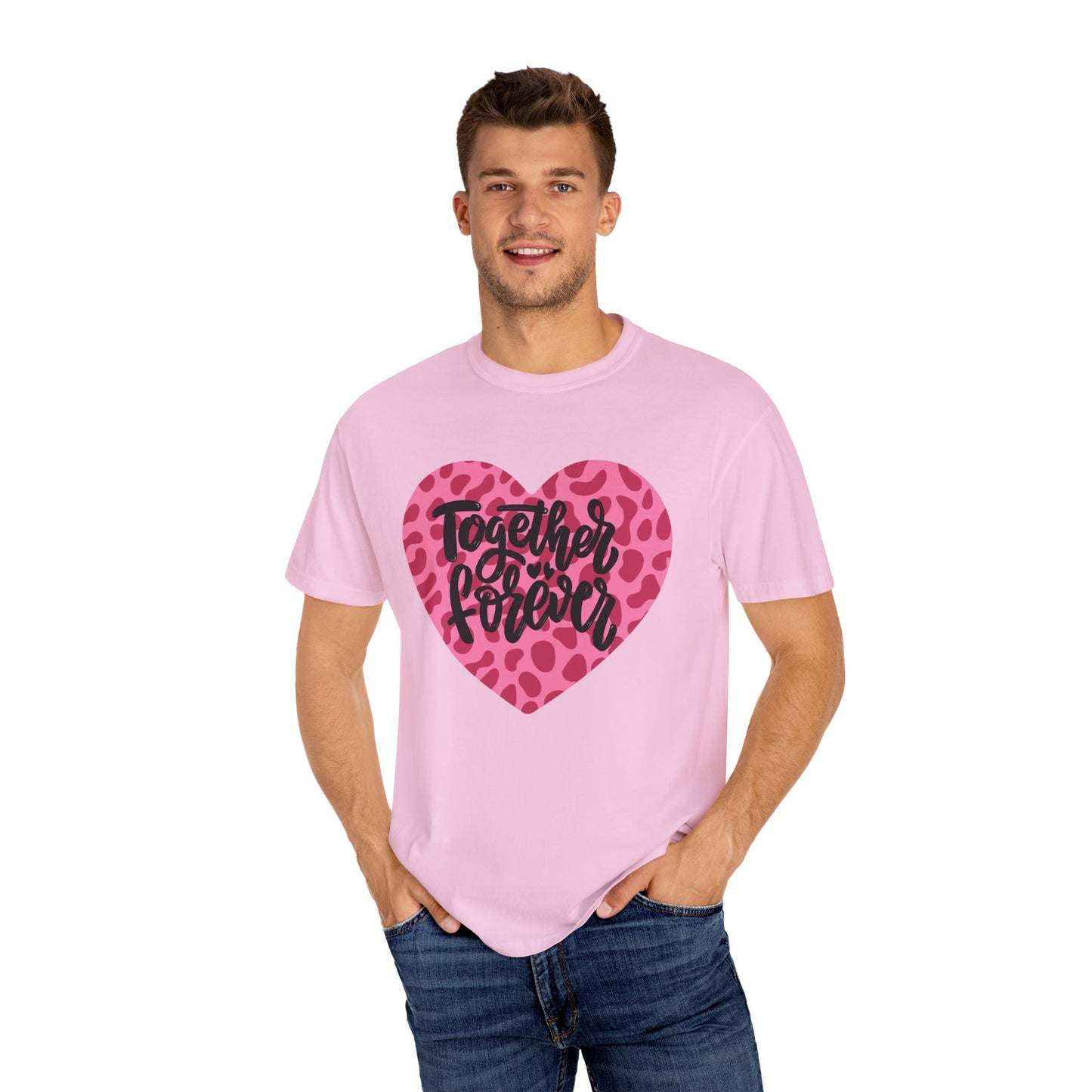 Together Forever Cheetah Heart - Comfort Colors Shirt