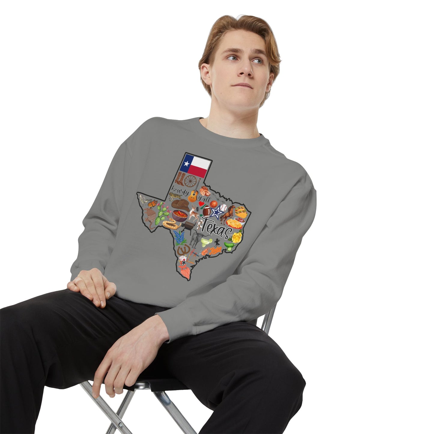 Beautiful State of Texas - Comfort Colors Sweatshirt