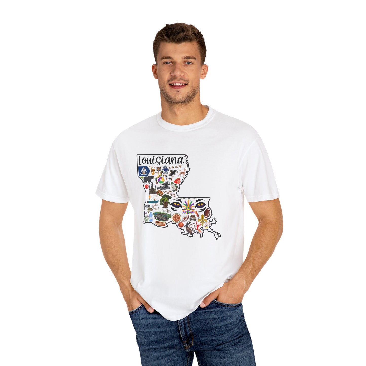 Beautiful State of Louisiana - Comfort Colors Shirt