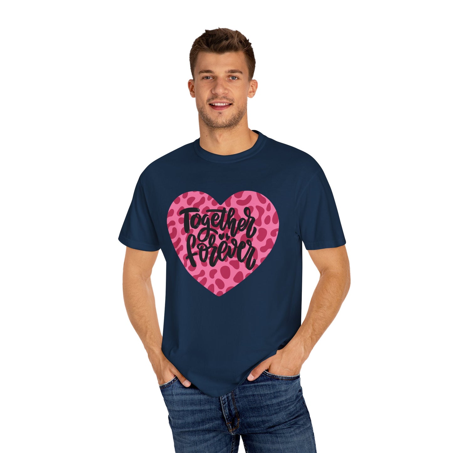 Together Forever Cheetah Heart - Comfort Colors Shirt