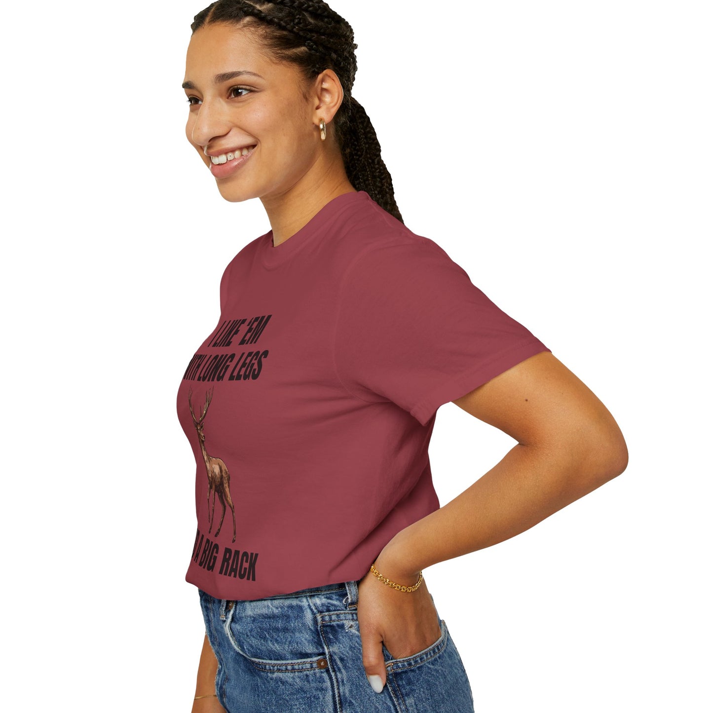 I Like 'Em With Long Legs And A Big Rack - Comfort Colors Shirt