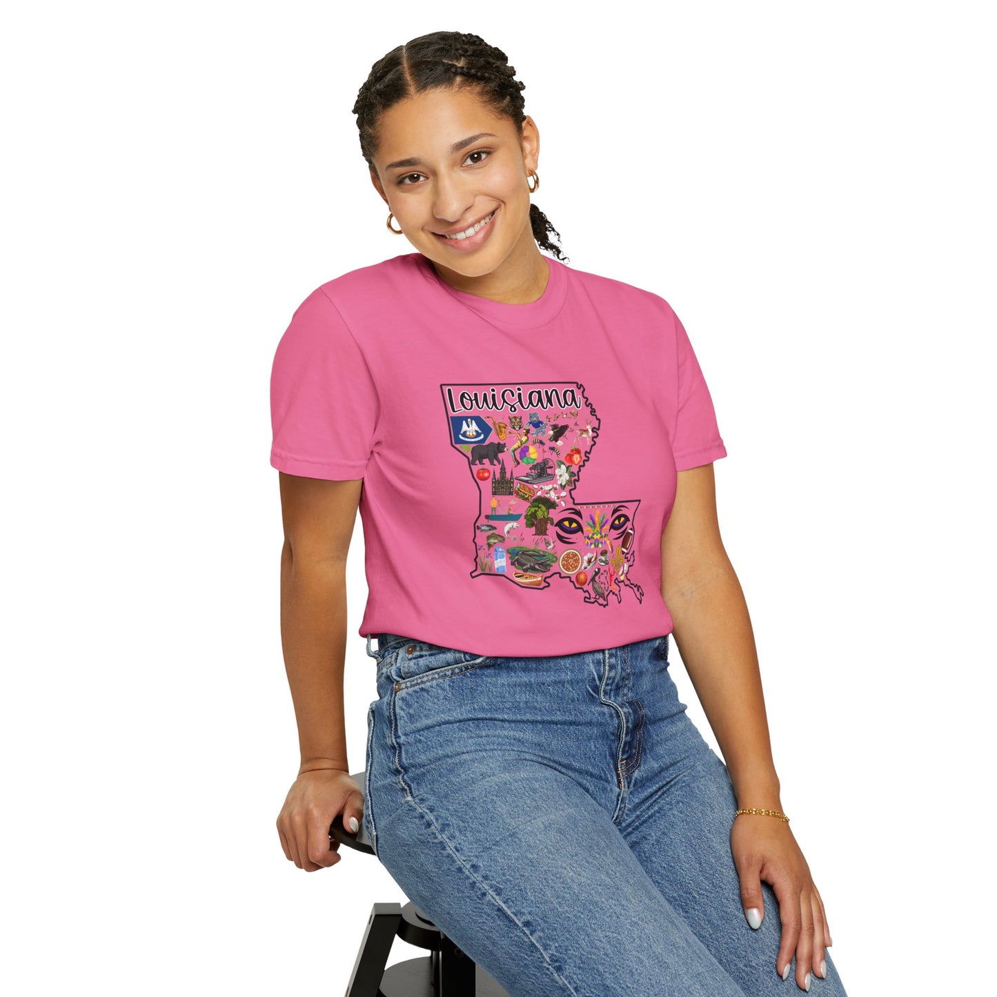 Beautiful State of Louisiana - Comfort Colors Shirt