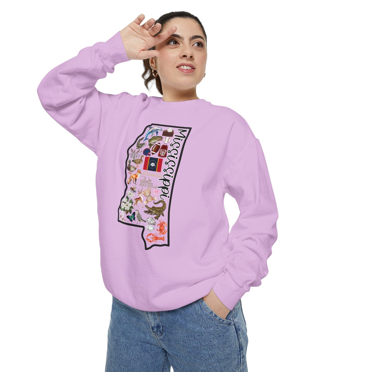 Beautiful State of Mississippi - Comfort Colors Sweatshirt