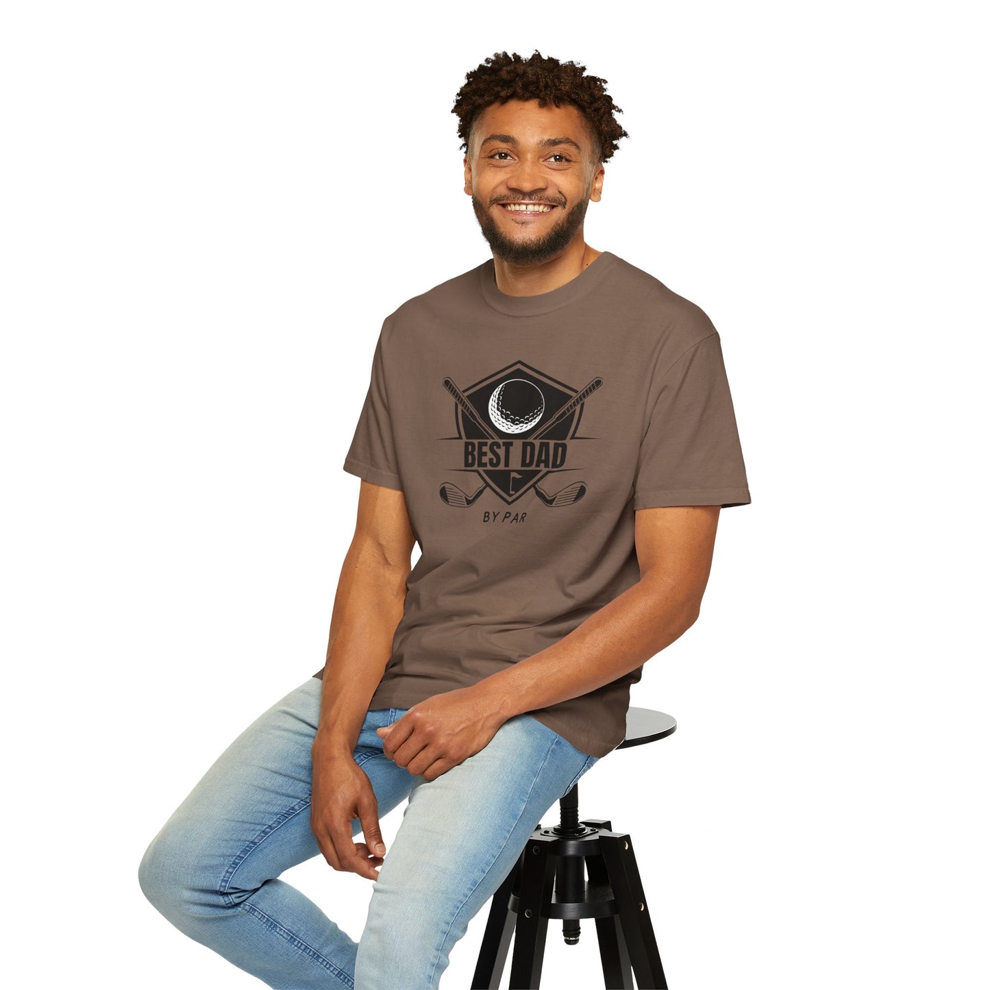 Best Dad By Par - Comfort Colors Shirt