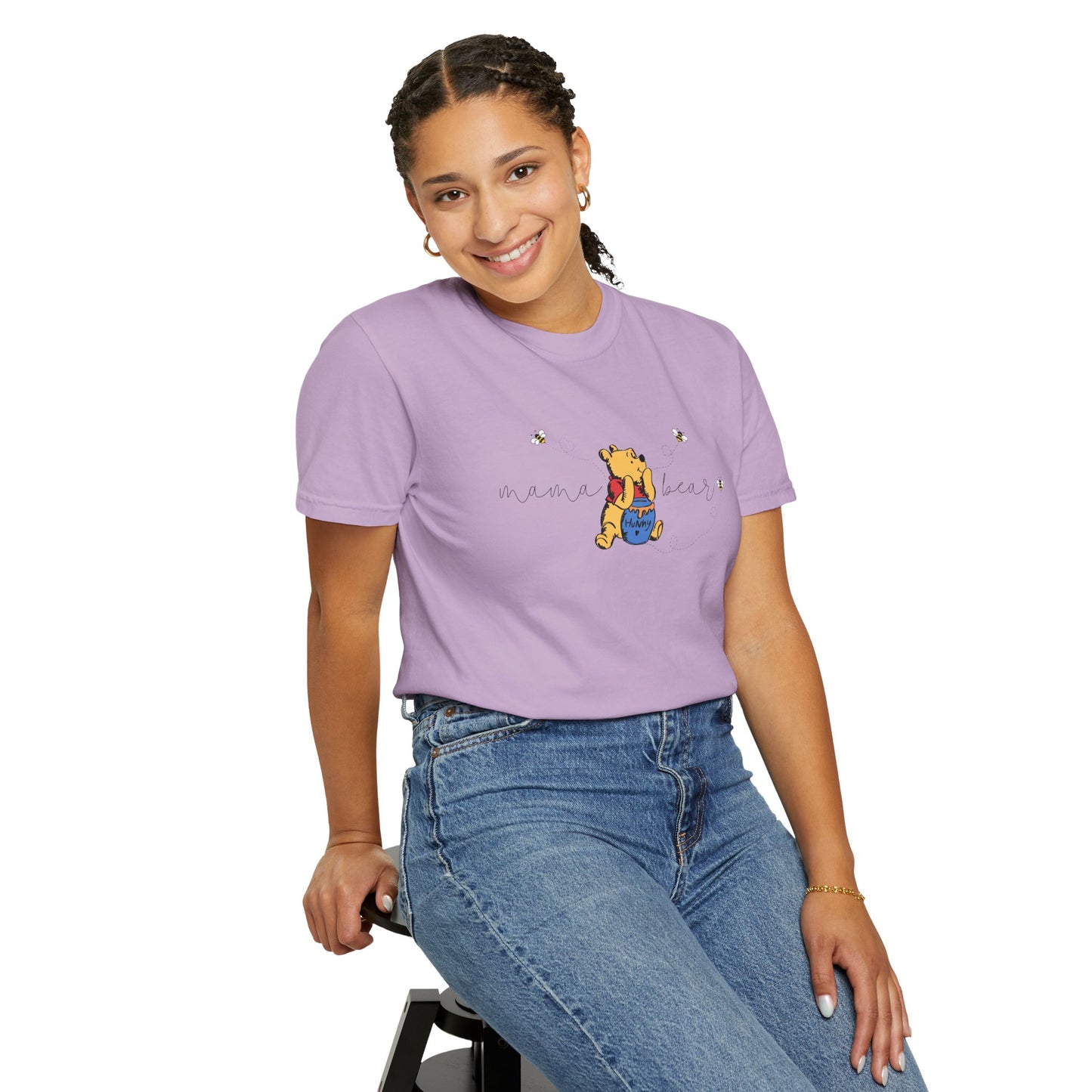 Mama Bear (Pooh Bear & Hunny) - Comfort Colors Shirt