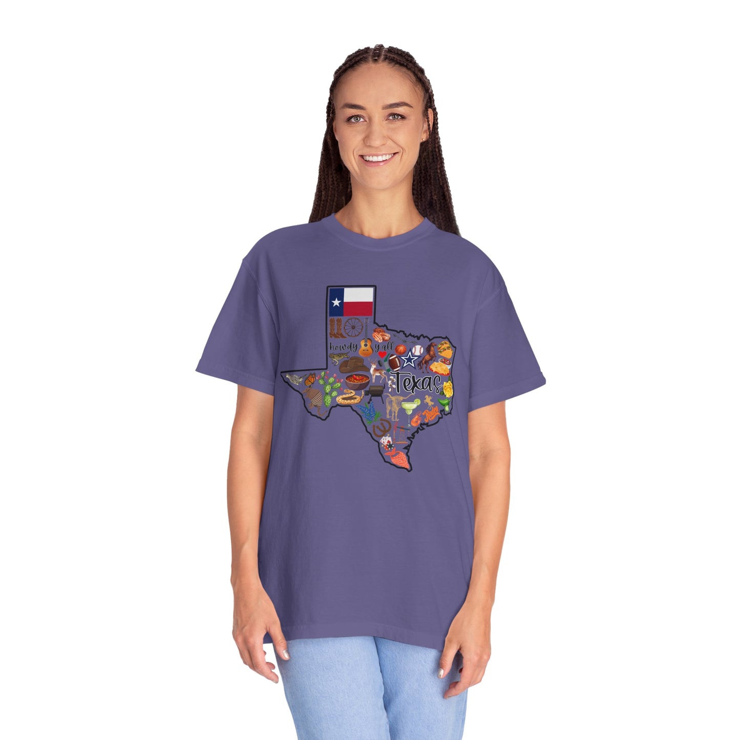 Beautiful State of Texas - Comfort Colors Shirt