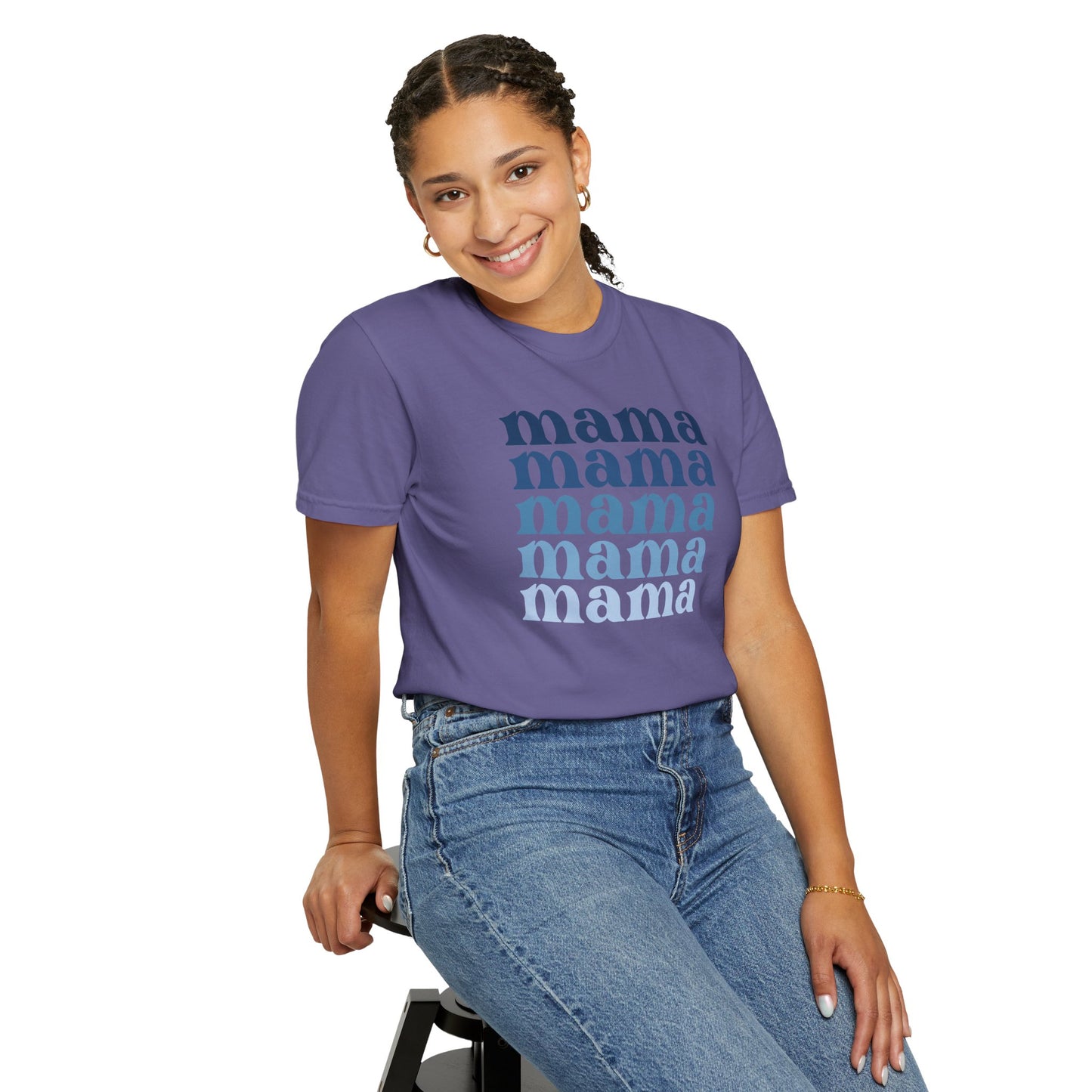 Mama (Blue) - Comfort Colors Shirt