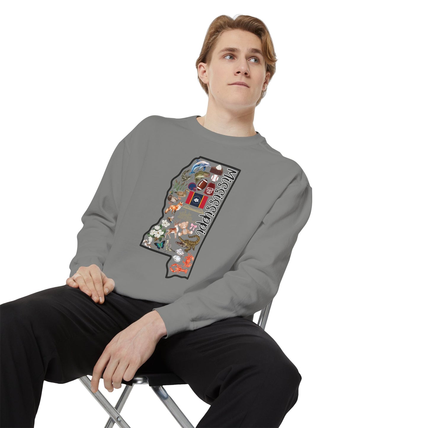 Beautiful State of Mississippi - Comfort Colors Sweatshirt