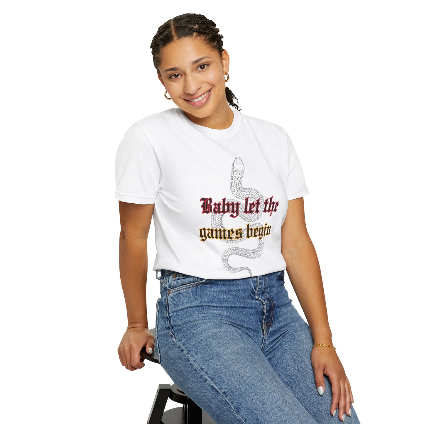 Baby Let The Games Begin - Comfort Colors Shirt