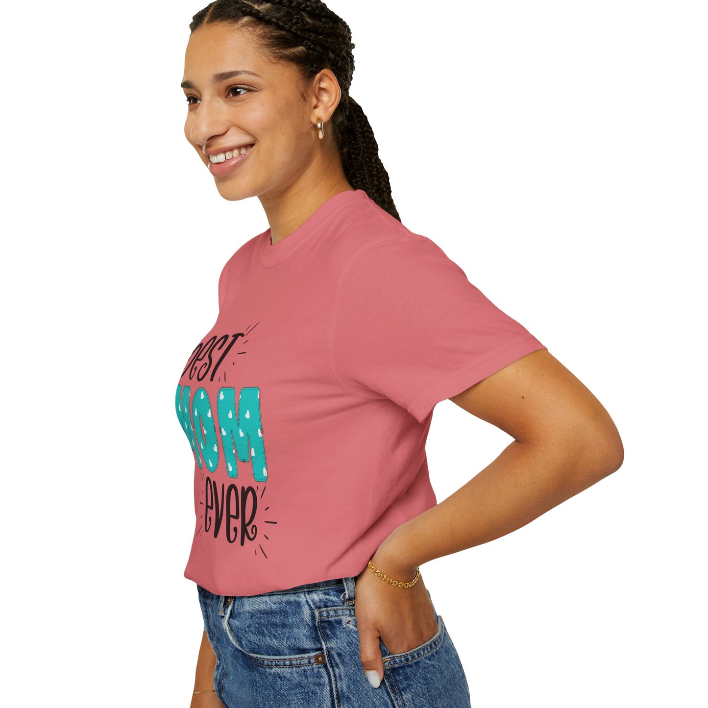 Best Mom Ever (Blue) - Comfort Colors Shirt