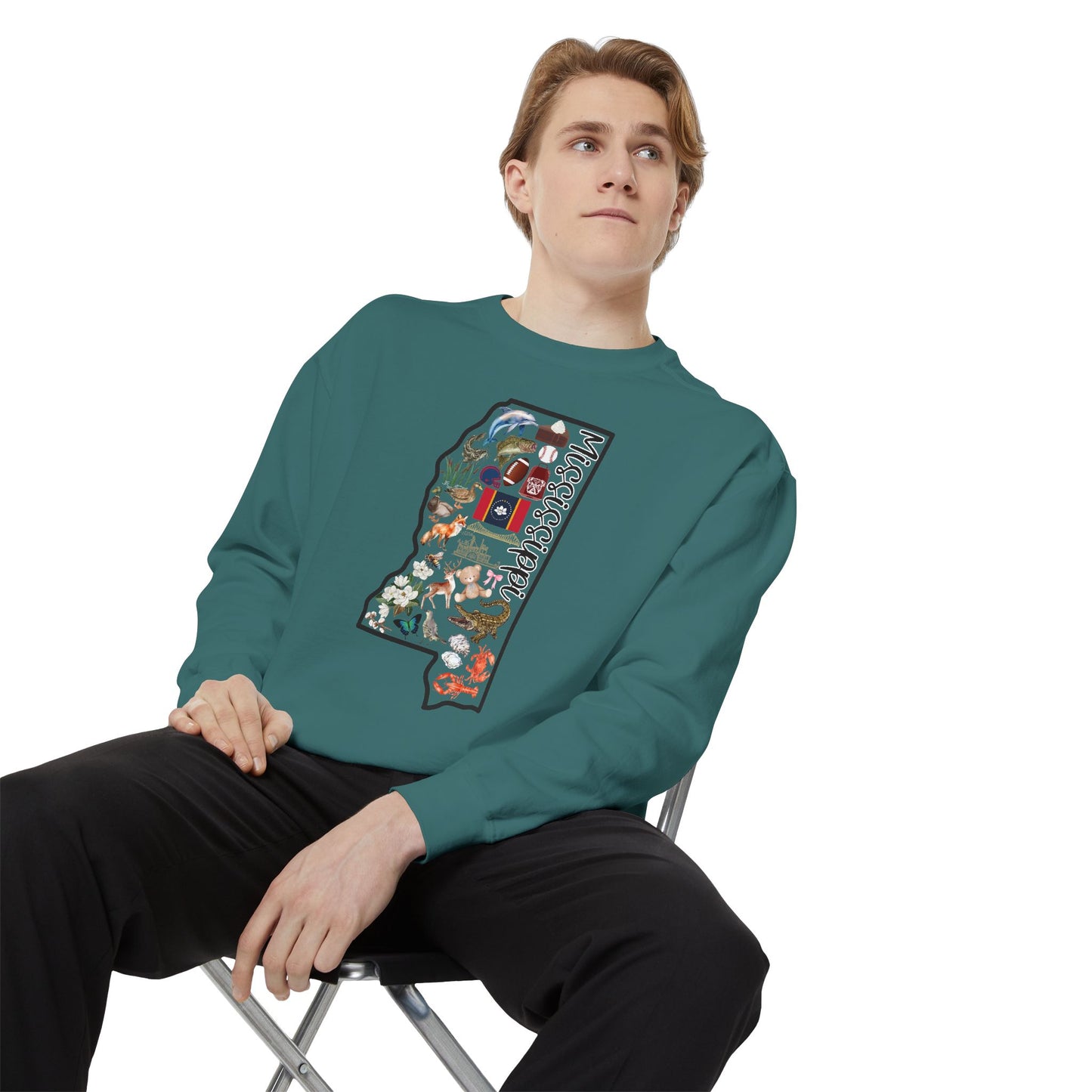 Beautiful State of Mississippi - Comfort Colors Sweatshirt
