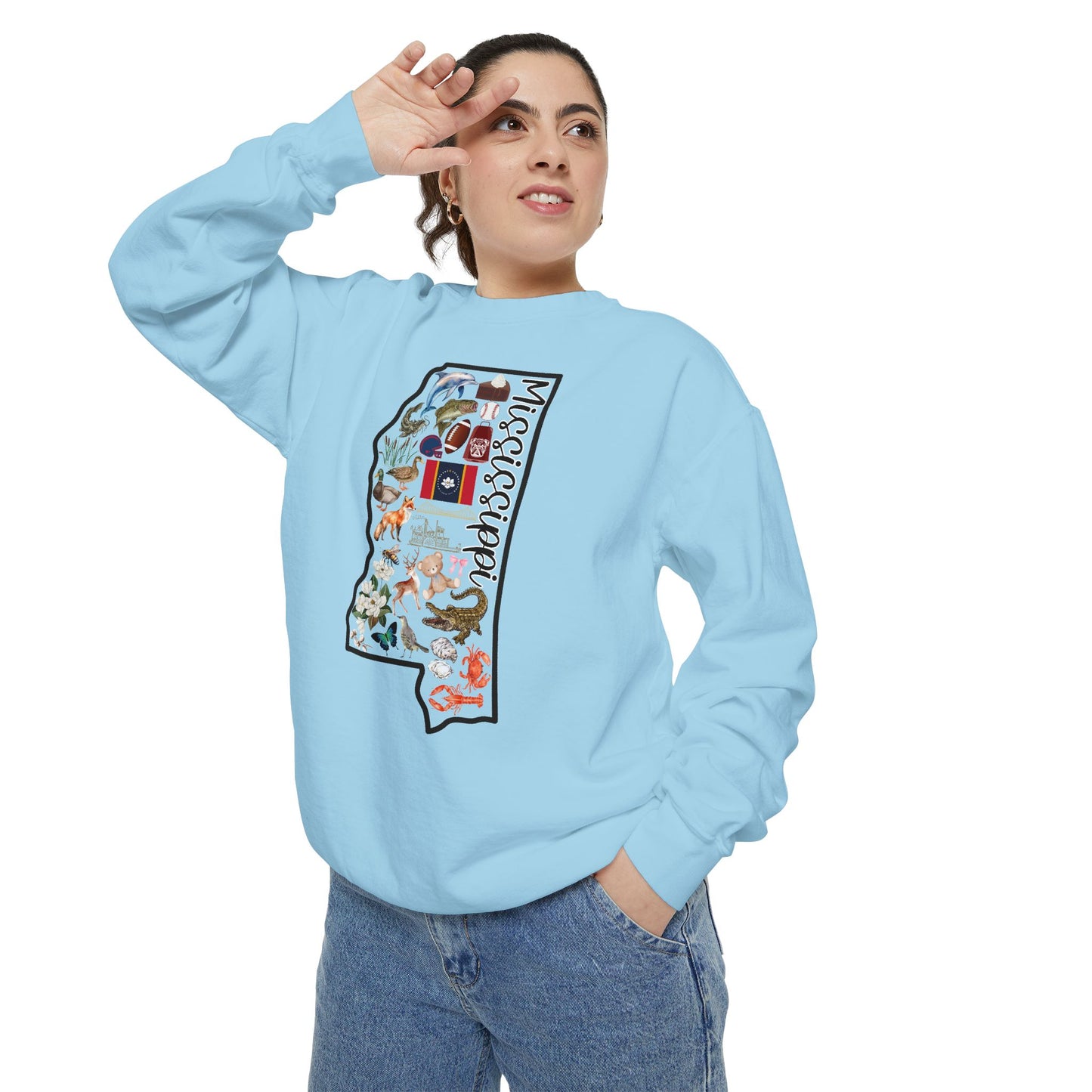 Beautiful State of Mississippi - Comfort Colors Sweatshirt