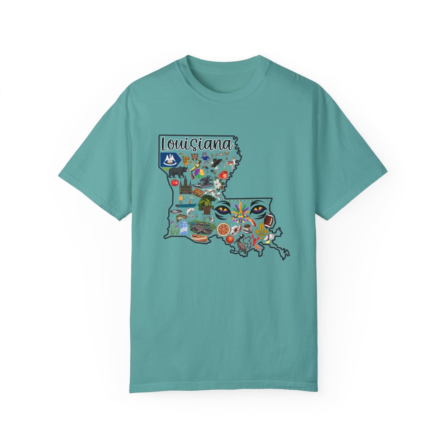 Beautiful State of Louisiana - Comfort Colors Shirt