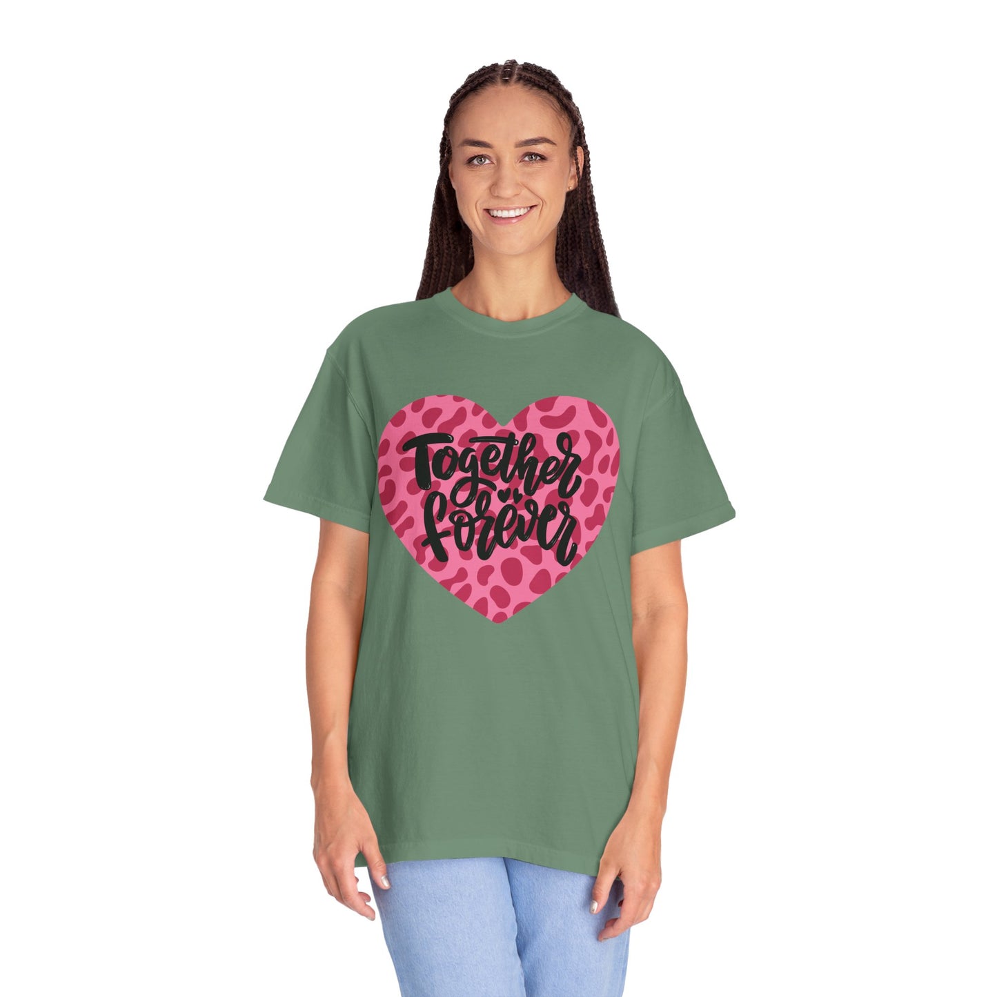 Together Forever Cheetah Heart - Comfort Colors Shirt