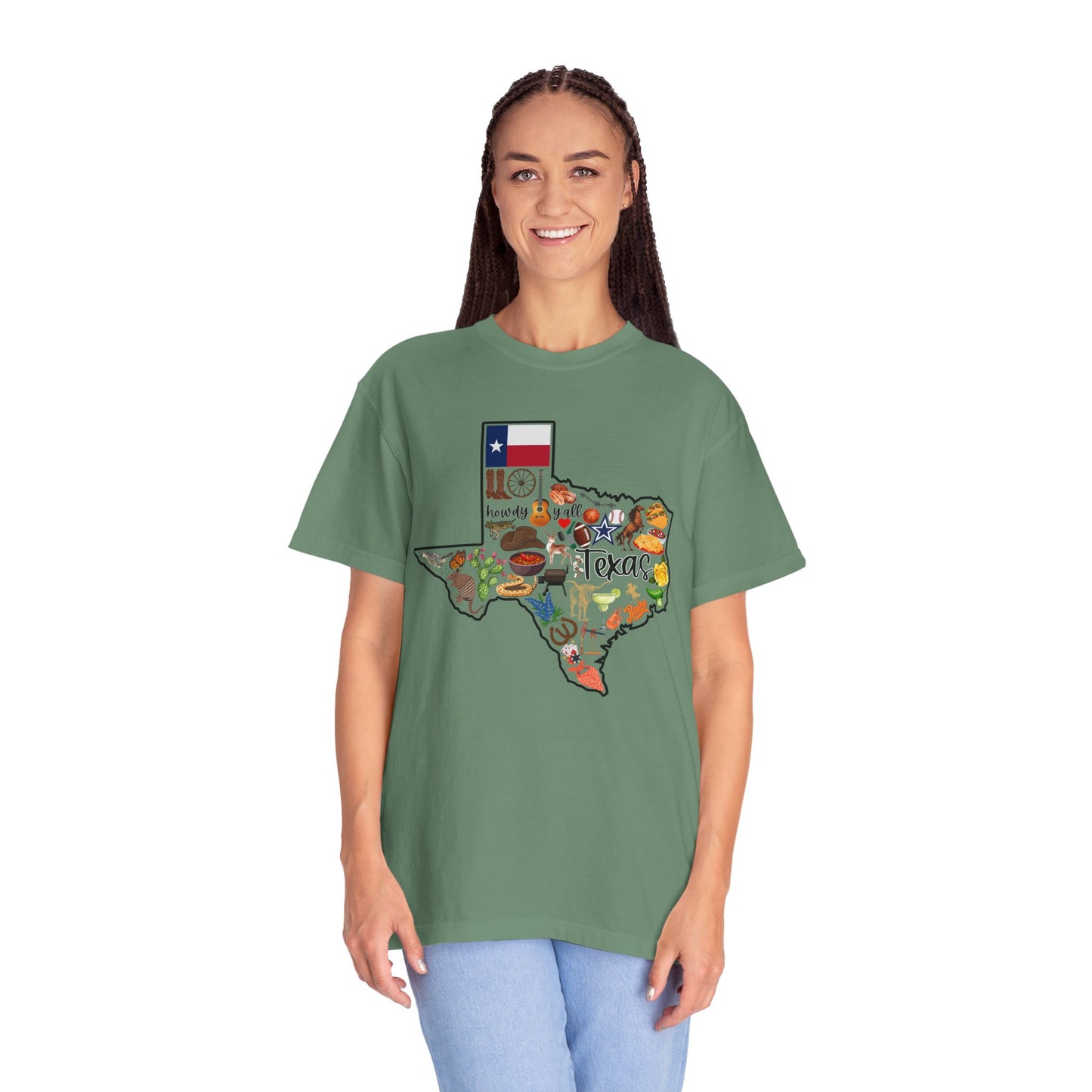 Beautiful State of Texas - Comfort Colors Shirt
