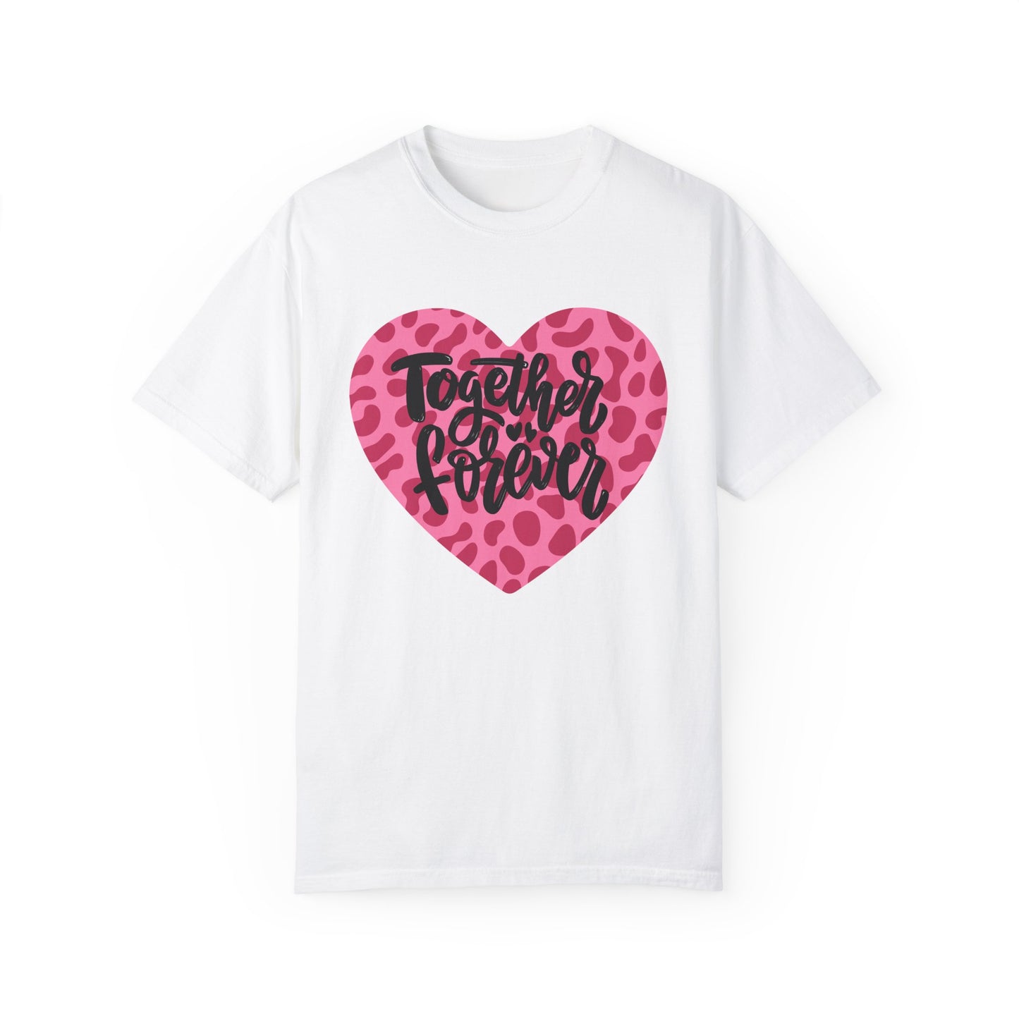 Together Forever Cheetah Heart - Comfort Colors Shirt