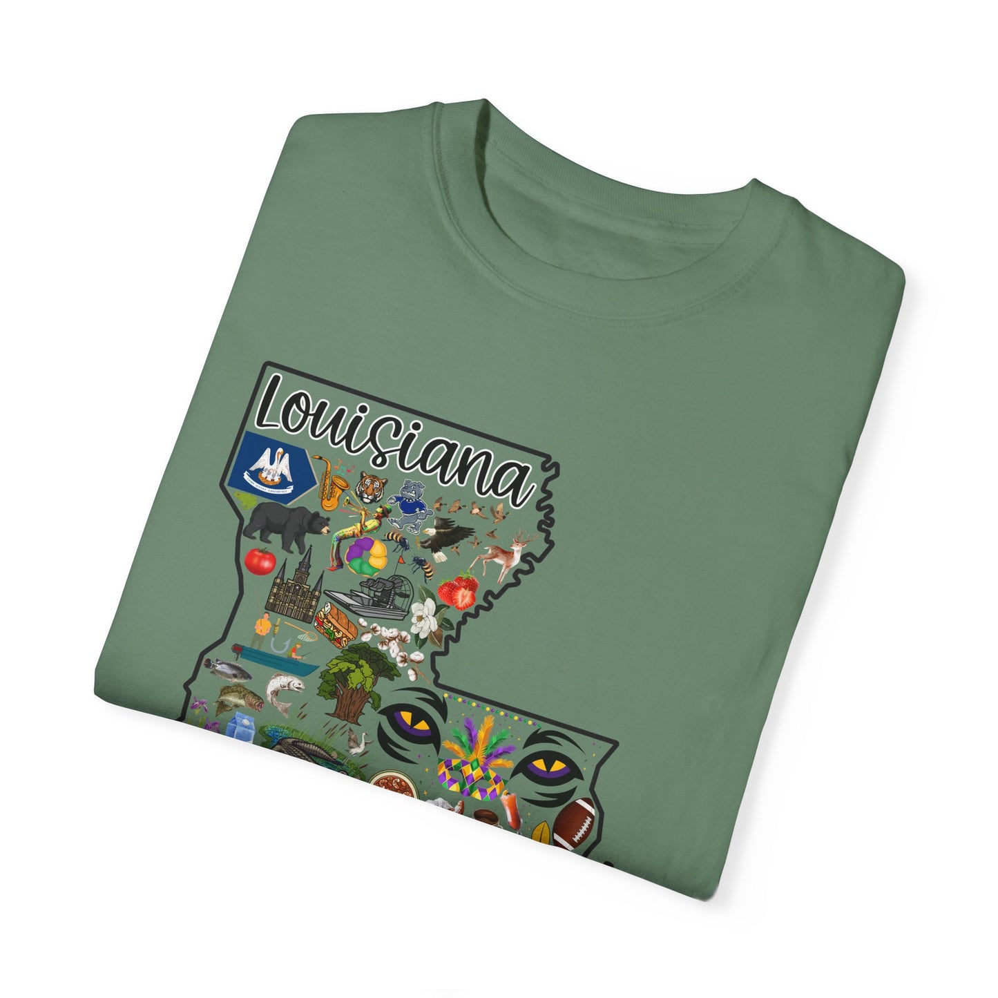 Beautiful State of Louisiana - Comfort Colors Shirt