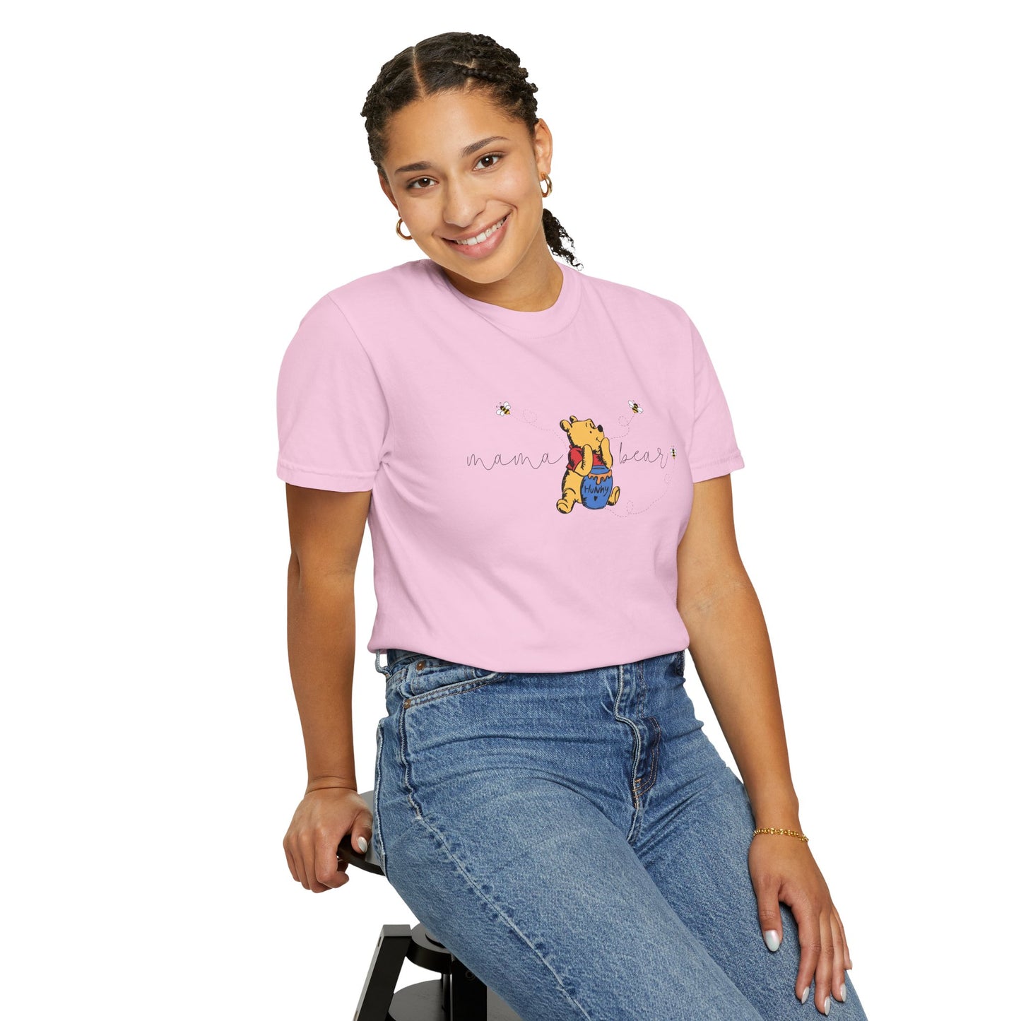 Mama Bear (Pooh Bear & Hunny) - Comfort Colors Shirt