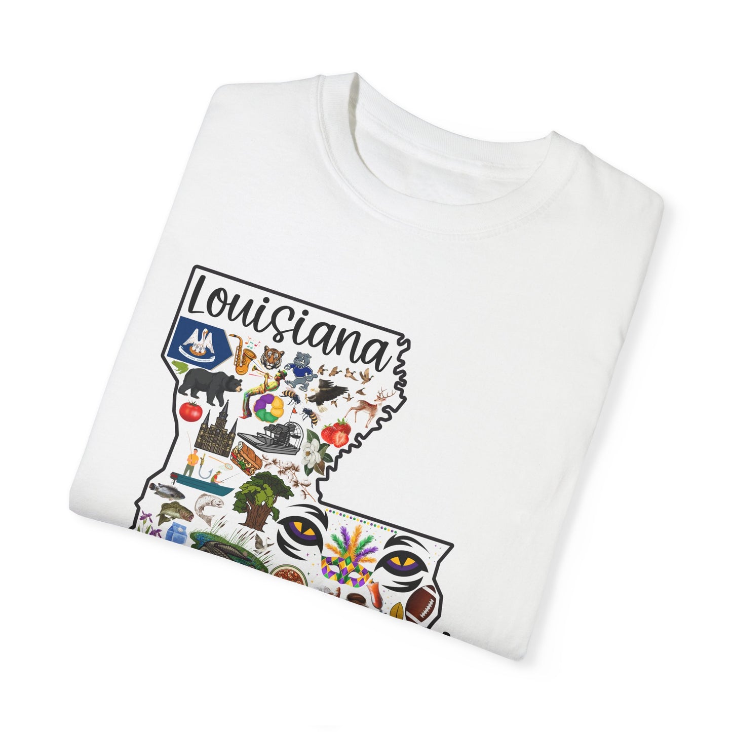 Beautiful State of Louisiana - Comfort Colors Shirt