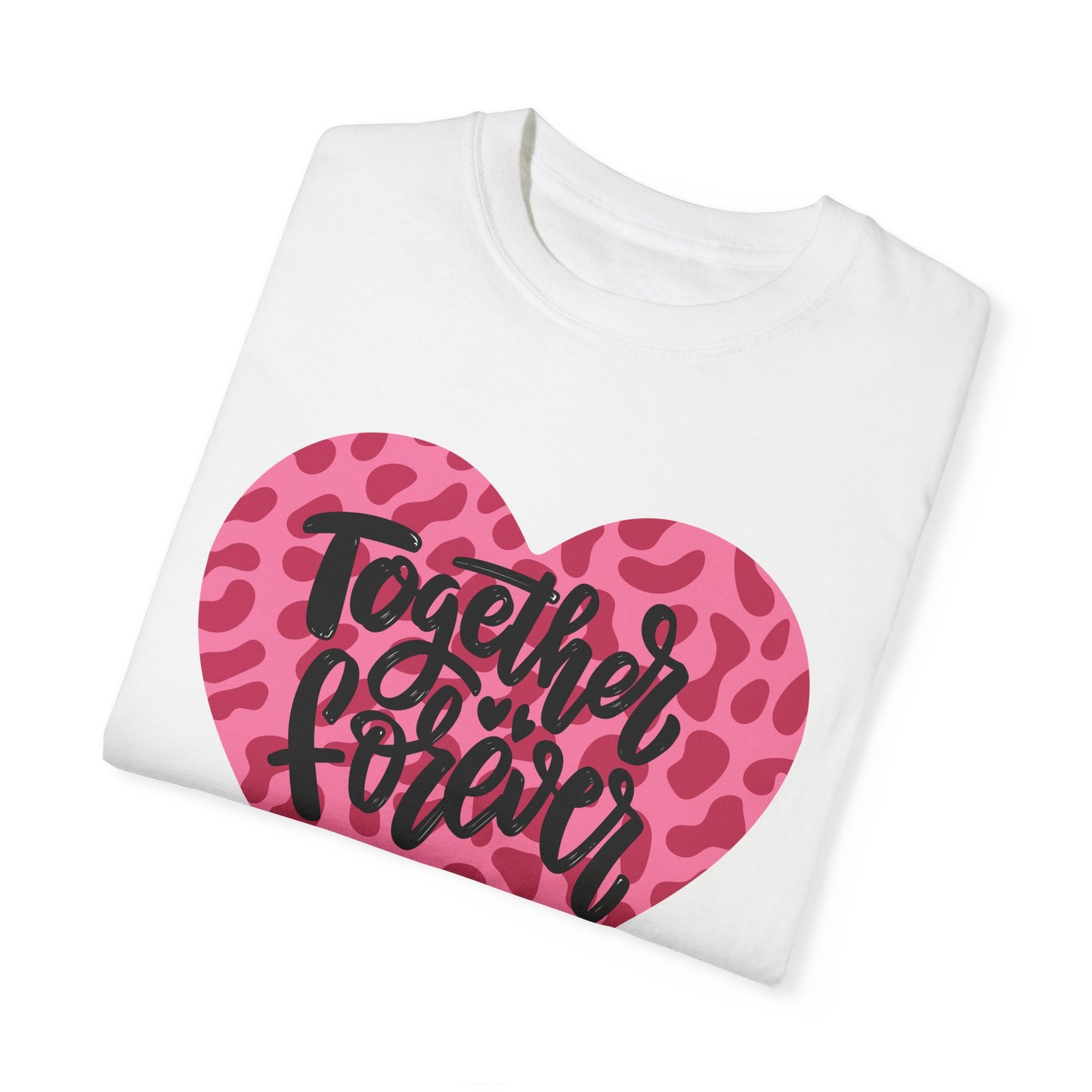 Together Forever Cheetah Heart - Comfort Colors Shirt