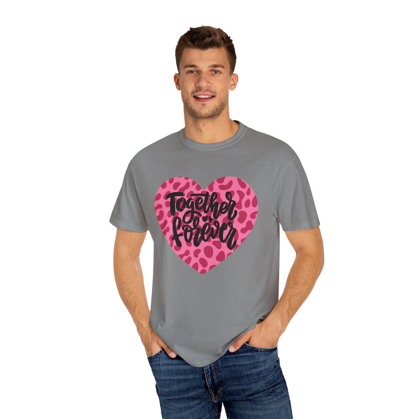 Together Forever Cheetah Heart - Comfort Colors Shirt