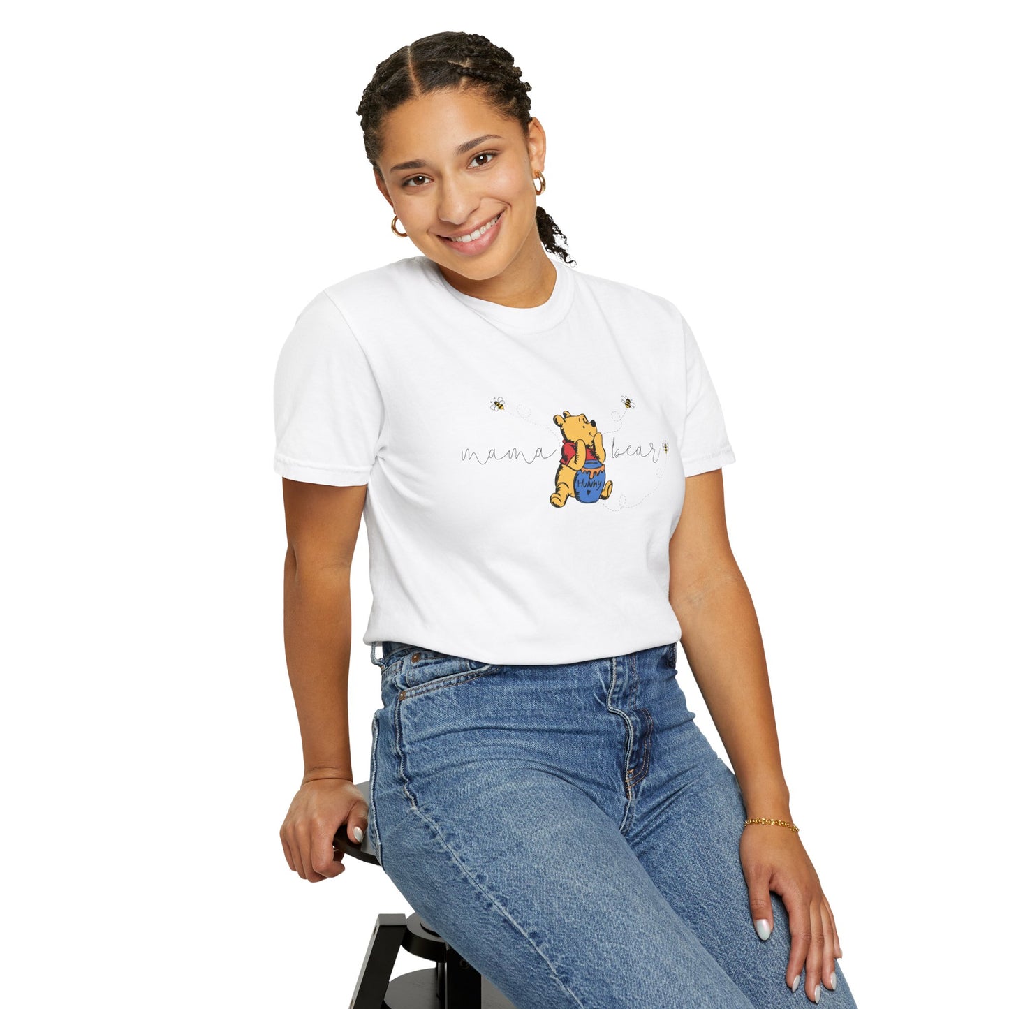 Mama Bear (Pooh Bear & Hunny) - Comfort Colors Shirt