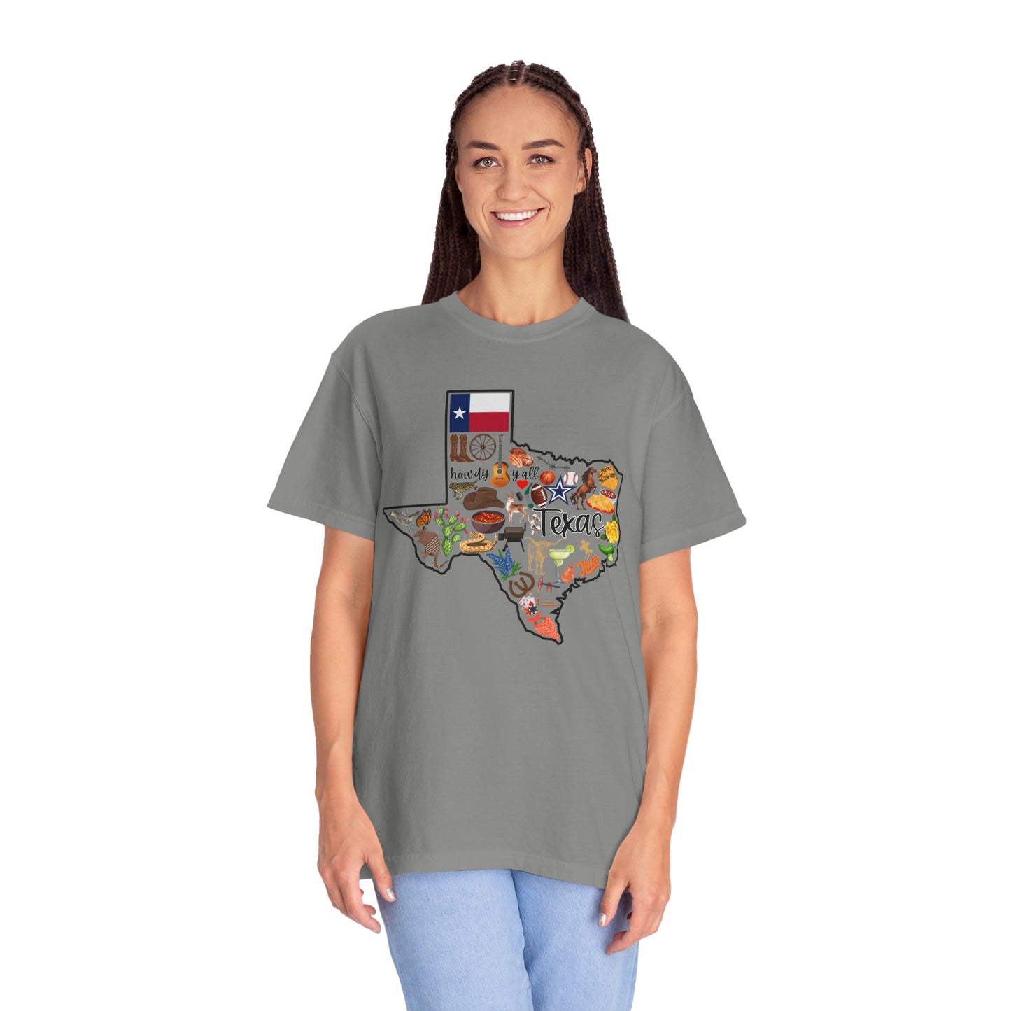 Beautiful State of Texas - Comfort Colors Shirt