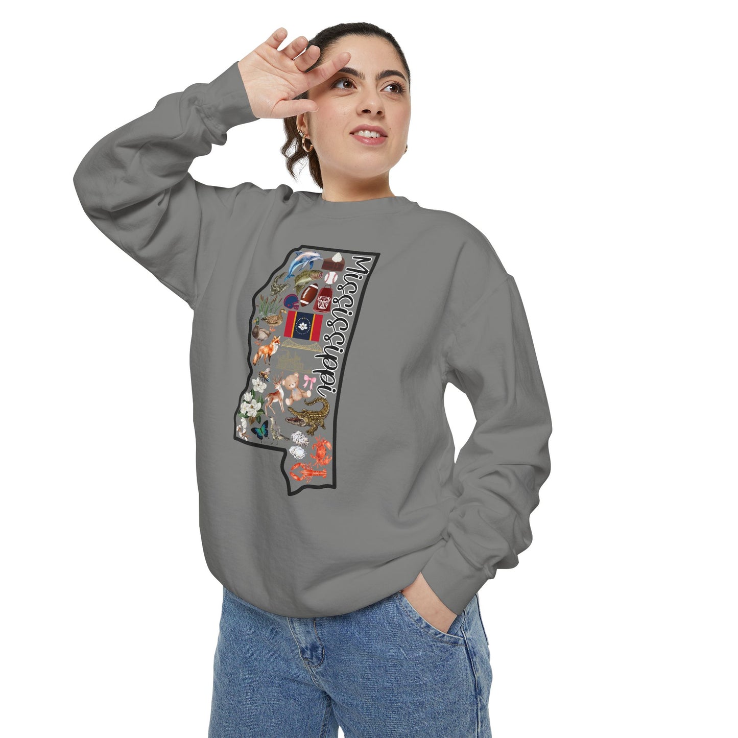 Beautiful State of Mississippi - Comfort Colors Sweatshirt
