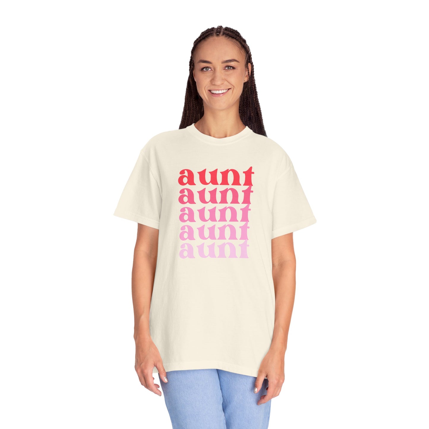 Aunt (Pink) - Comfort Colors Shirt