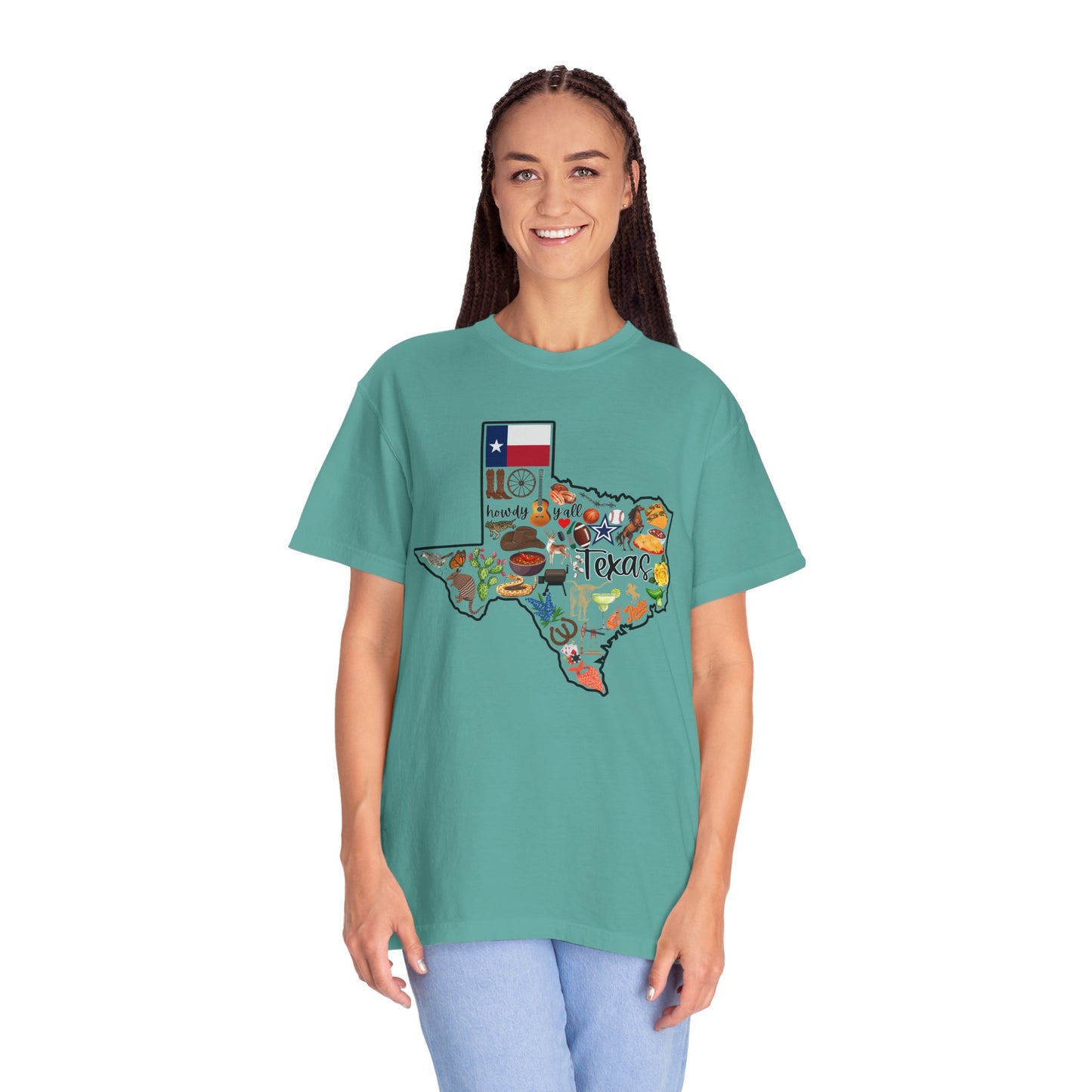 Beautiful State of Texas - Comfort Colors Shirt