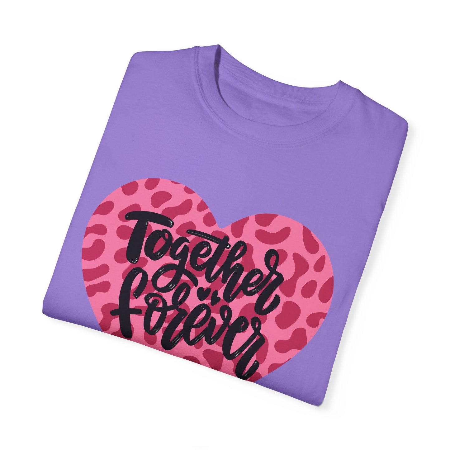 Together Forever Cheetah Heart - Comfort Colors Shirt