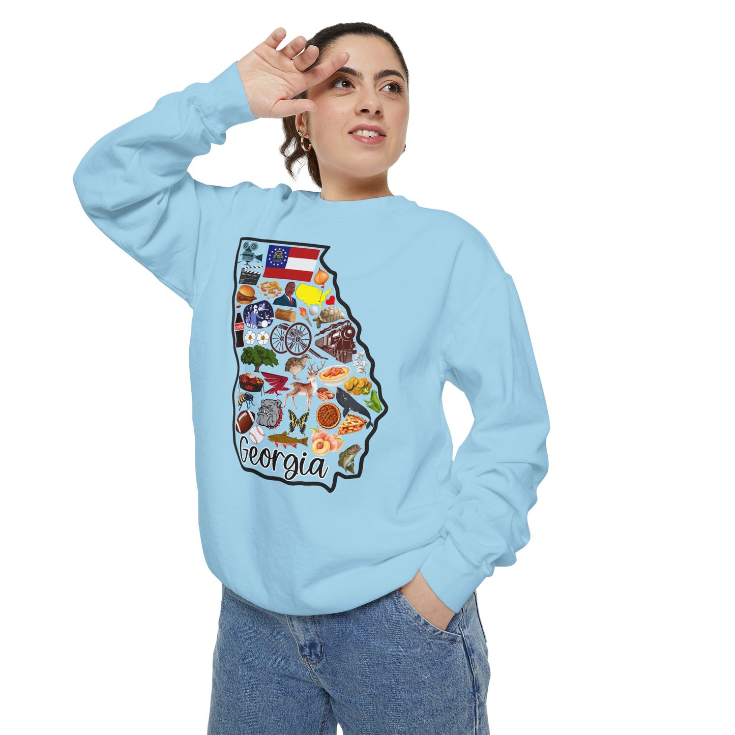 Beautiful State of Georgia - Comfort Colors Sweatshirt