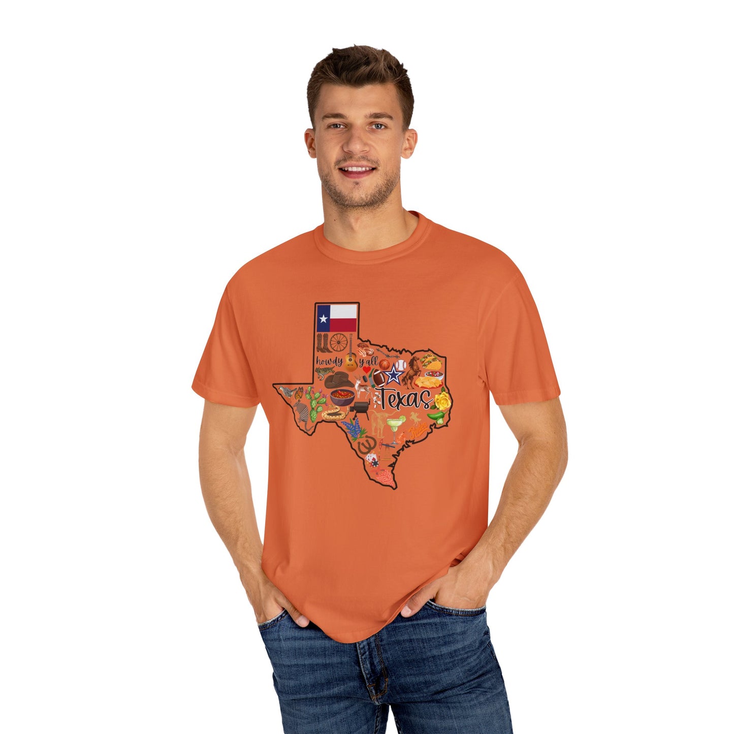 Beautiful State of Texas - Comfort Colors Shirt