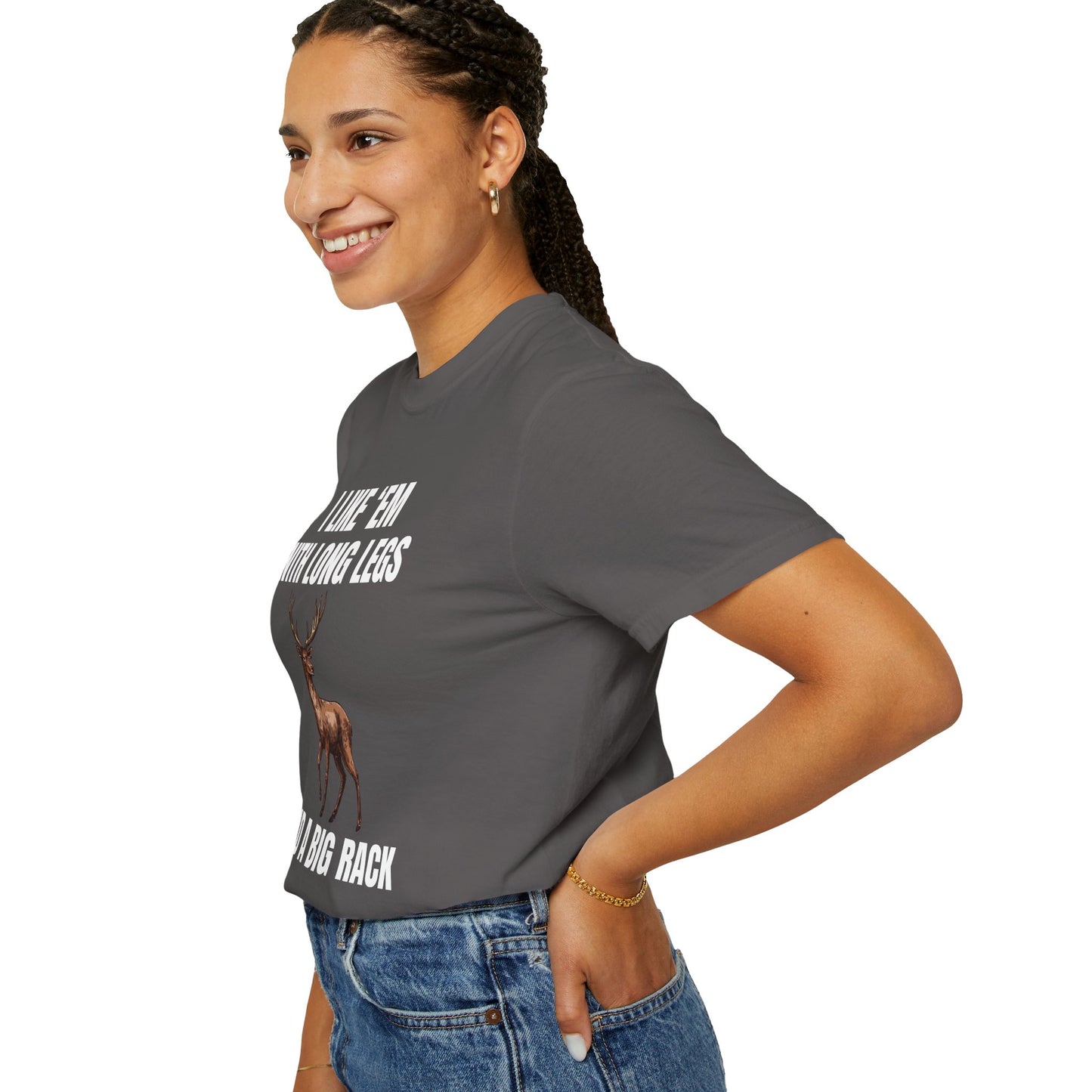 I Like 'Em With Long Legs And A Big Rack - Comfort Colors Shirt