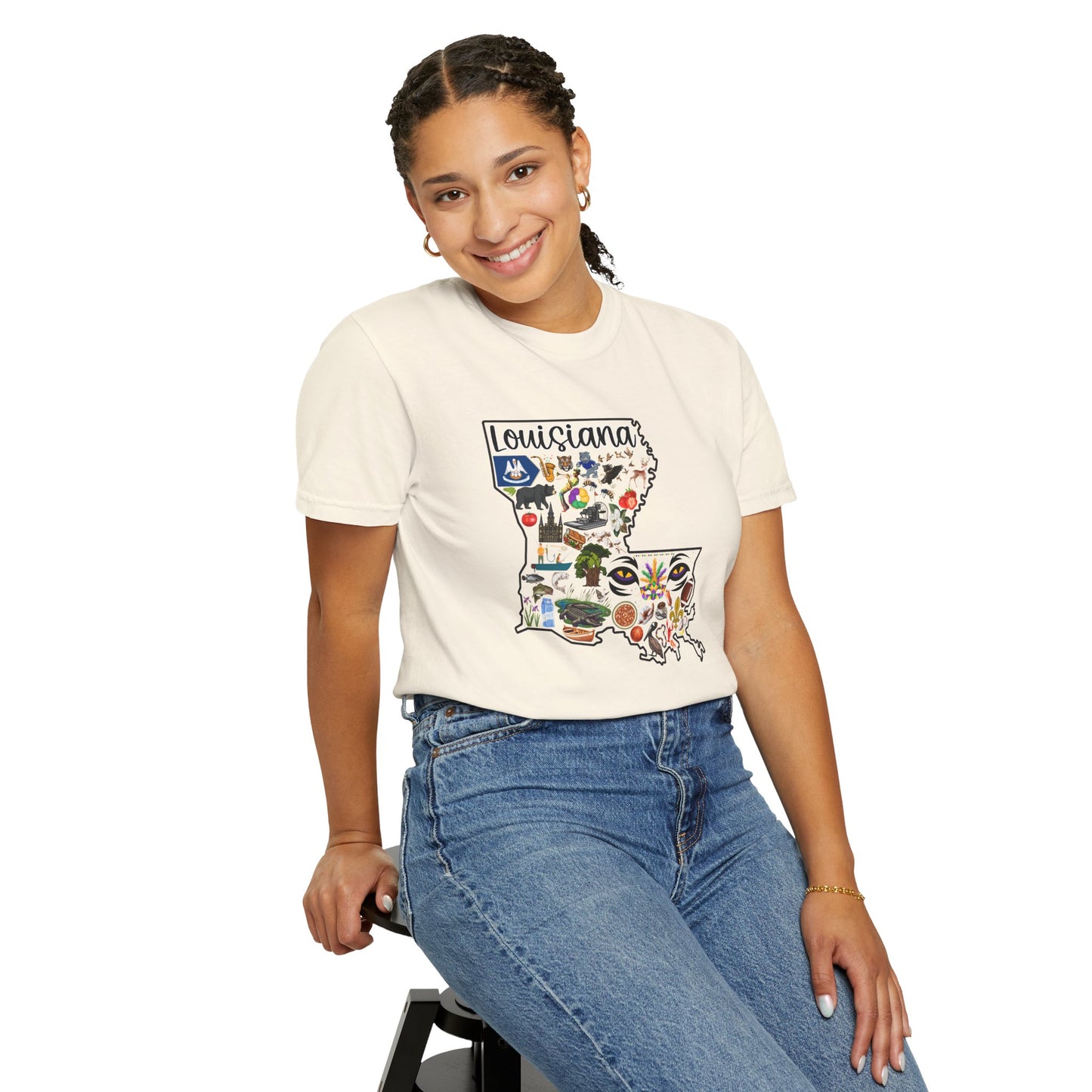 Beautiful State of Louisiana - Comfort Colors Shirt