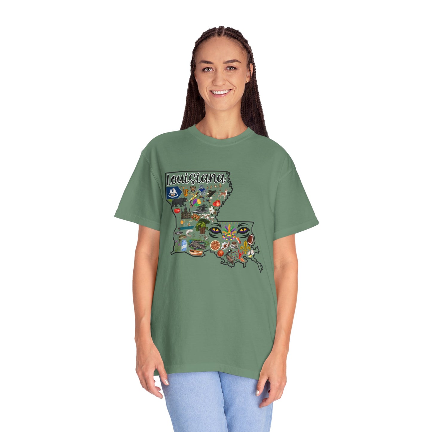 Beautiful State of Louisiana - Comfort Colors Shirt