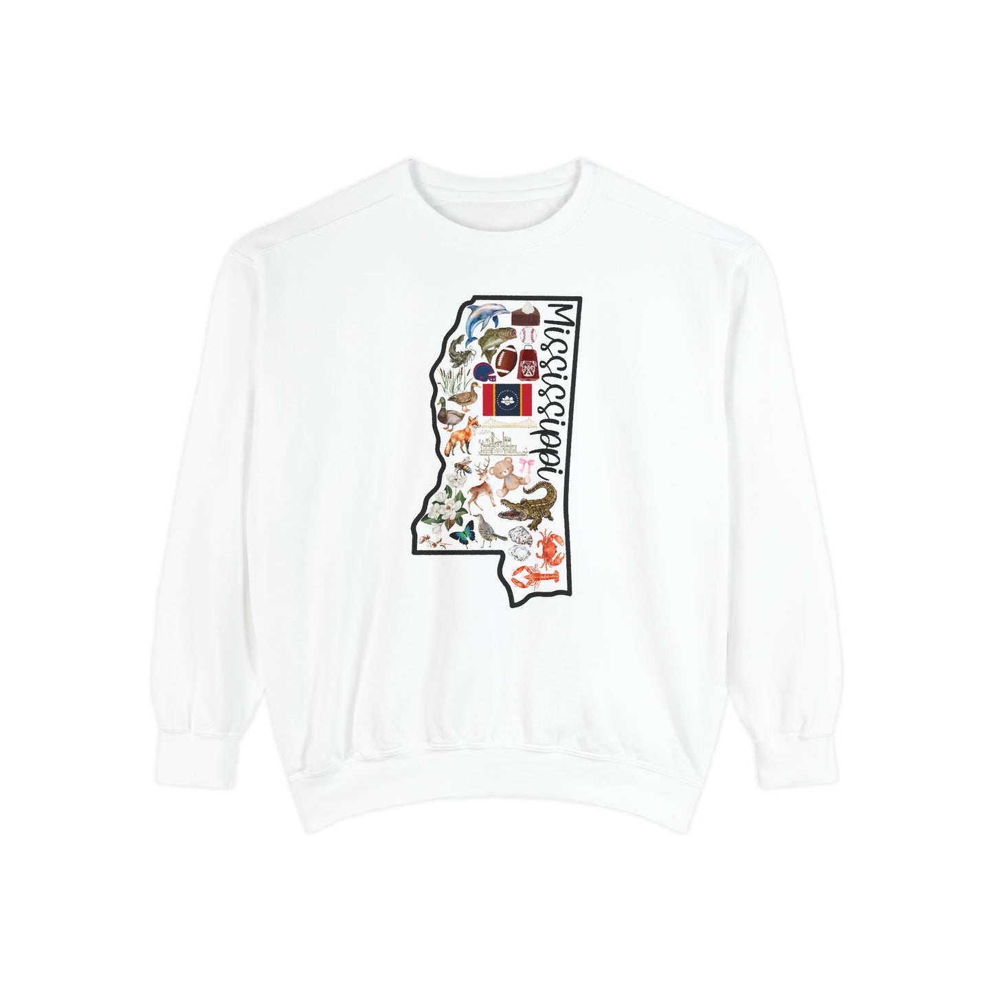 Beautiful State of Mississippi - Comfort Colors Sweatshirt