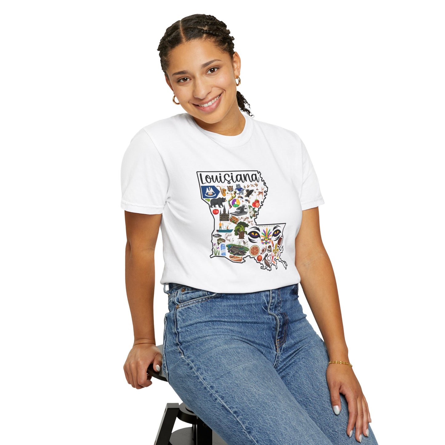 Beautiful State of Louisiana - Comfort Colors Shirt