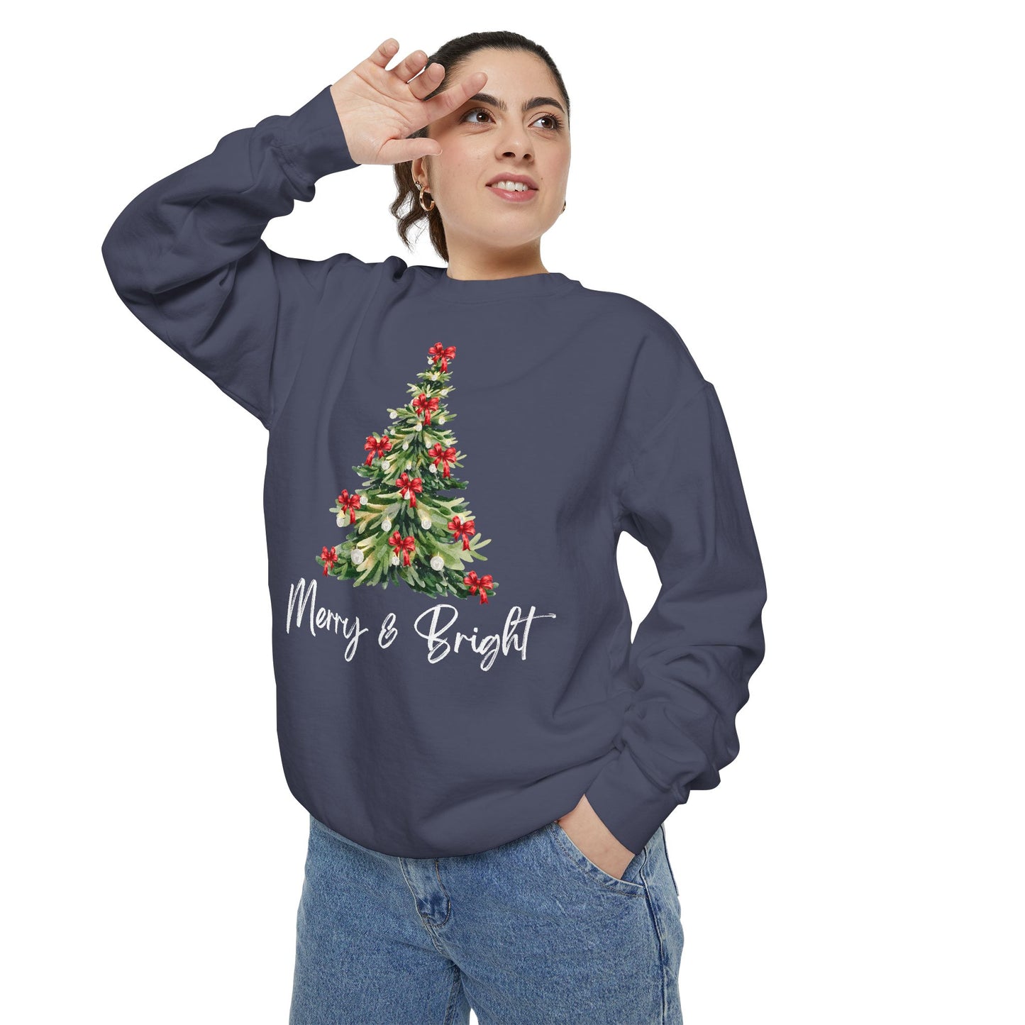 Merry & Bright - Comfort Colors Sweatshirt