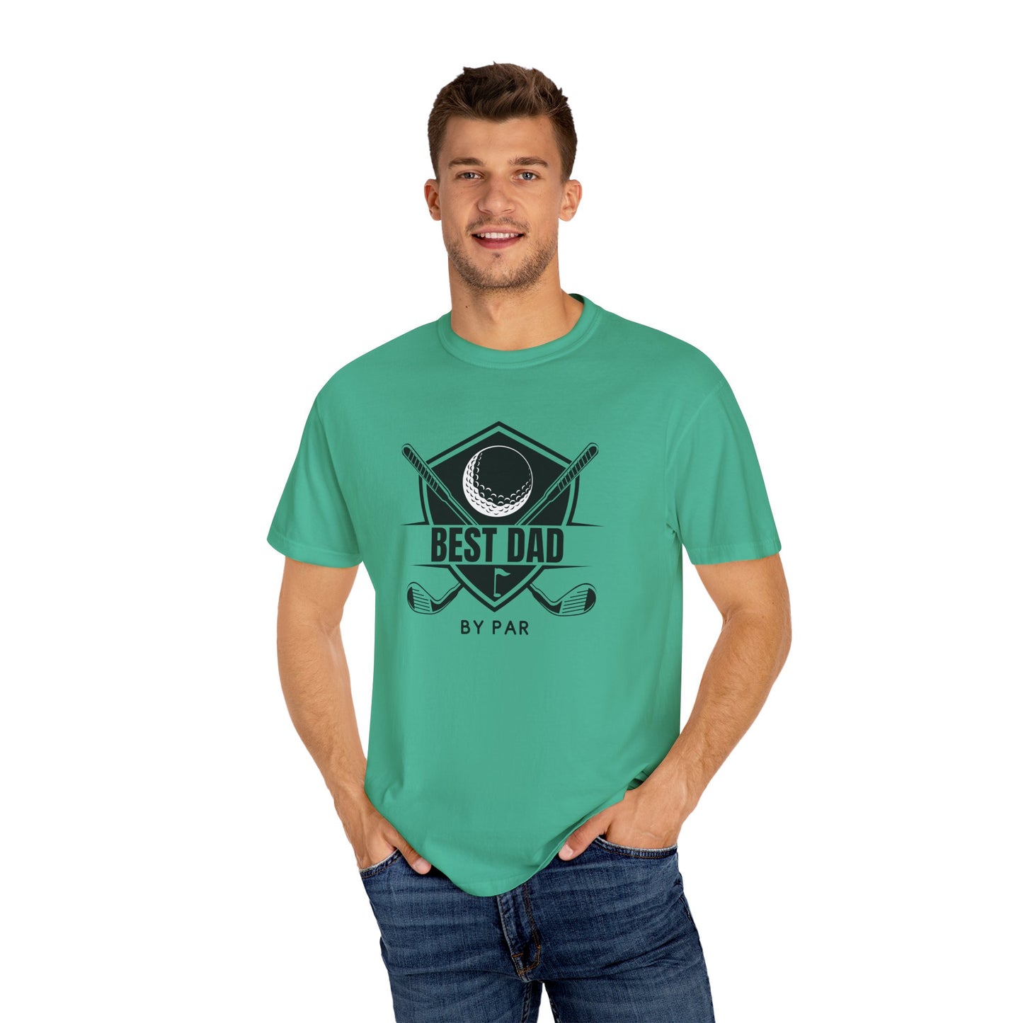 Best Dad By Par - Comfort Colors Shirt
