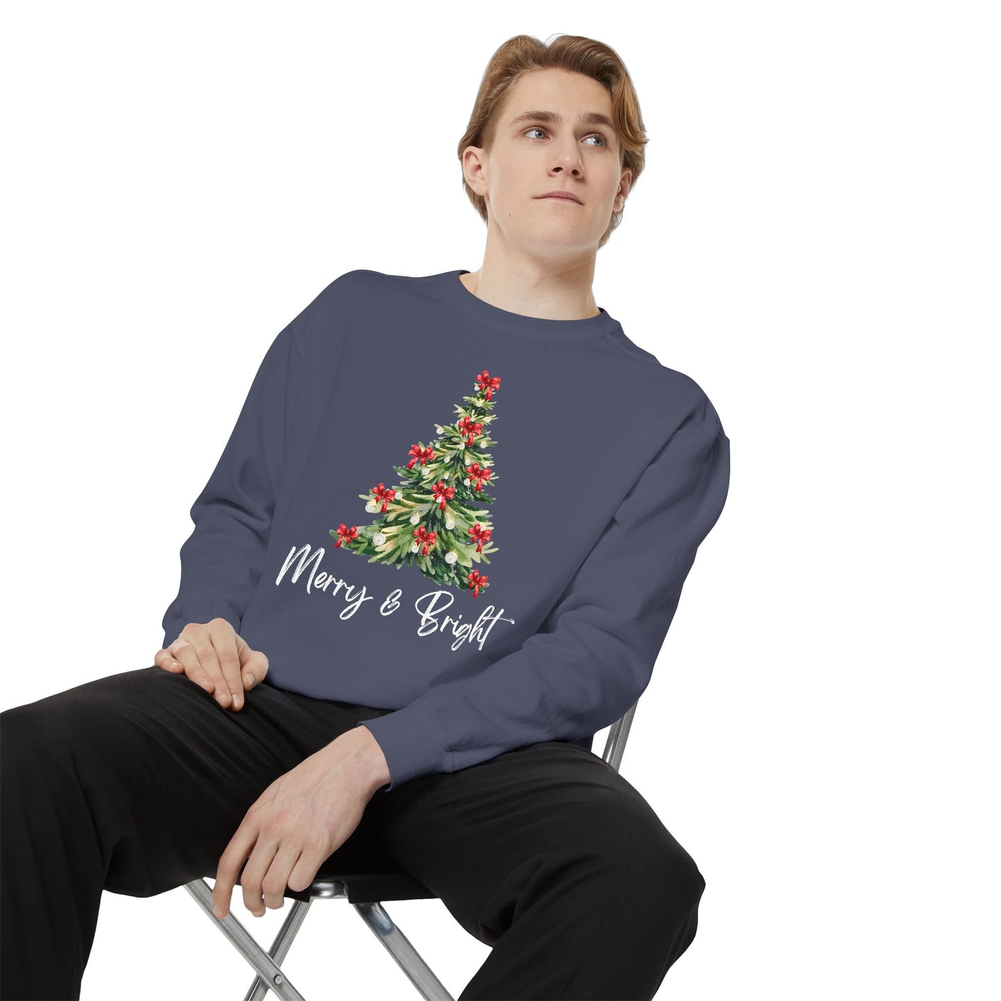 Merry & Bright - Comfort Colors Sweatshirt