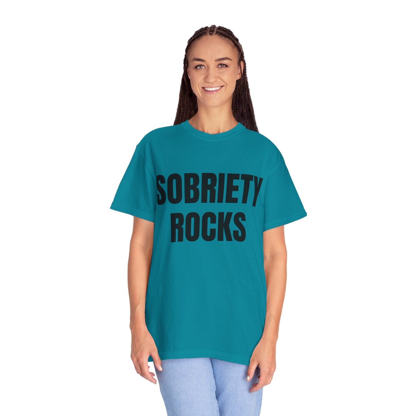 Sobriety Rocks - Comfort Colors Shirt