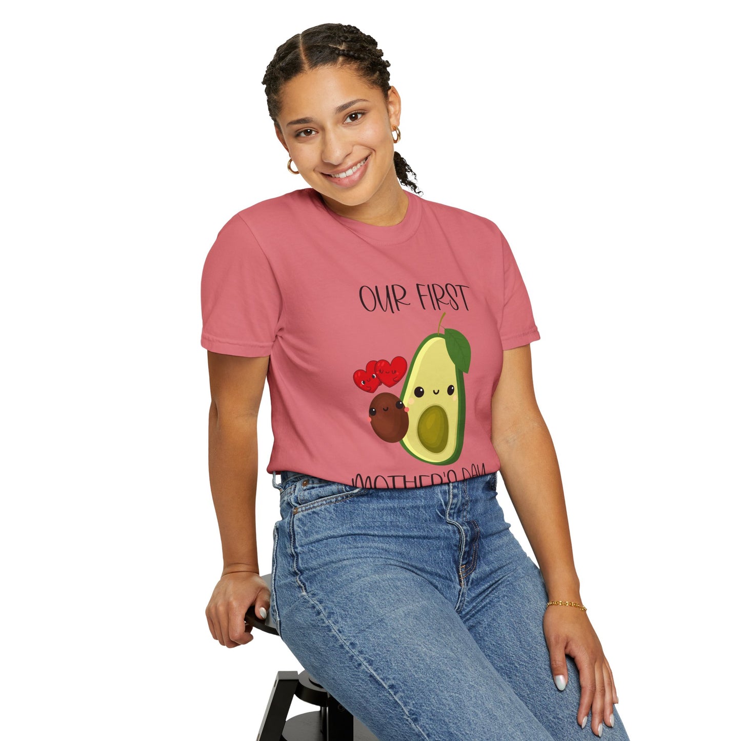 Our First Mother's Day Together (Avocado & Pit) - Comfort Colors Shirt